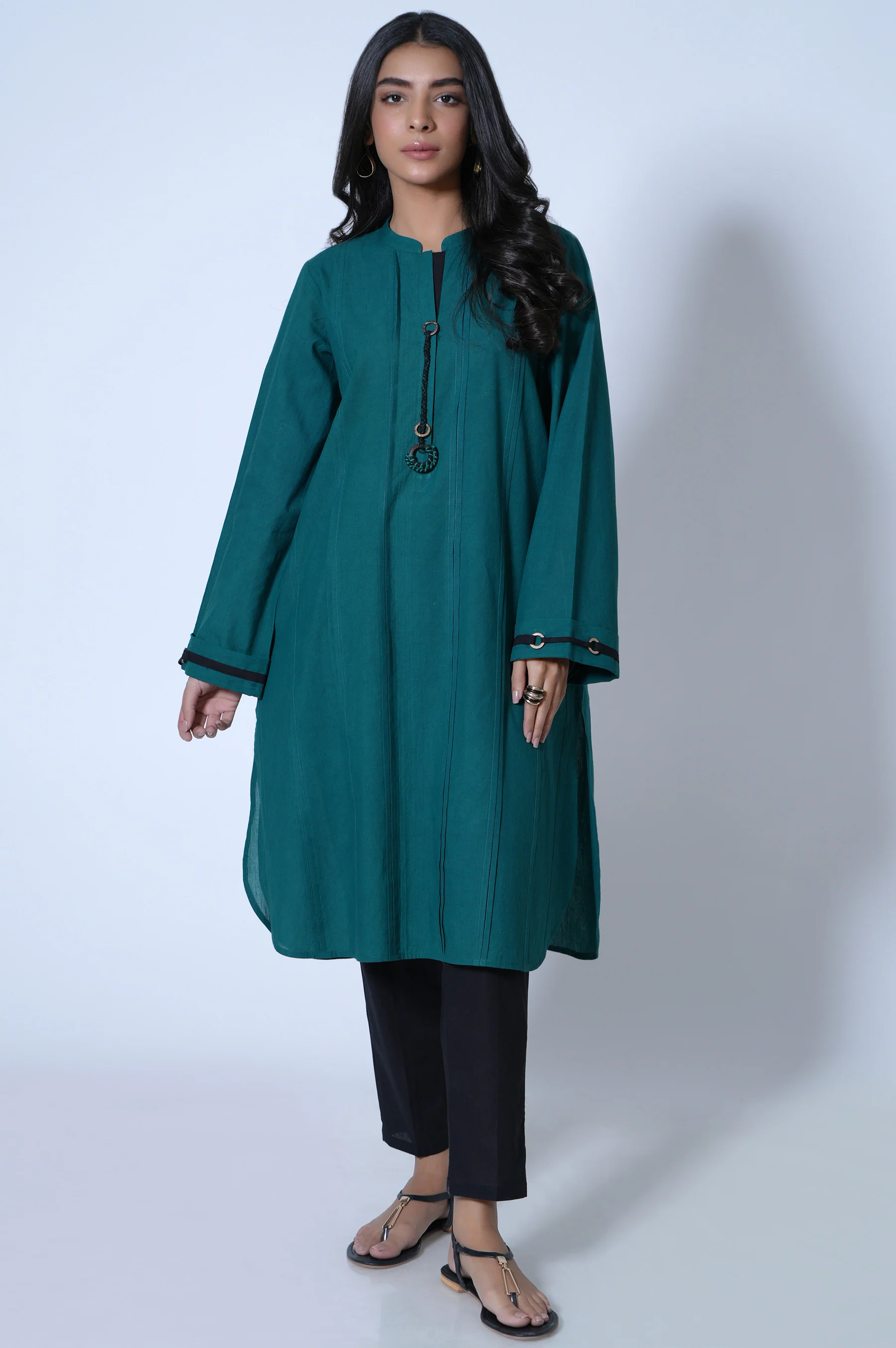 Stitched 1 Piece Stylized Cambric Shirt - Image 7
