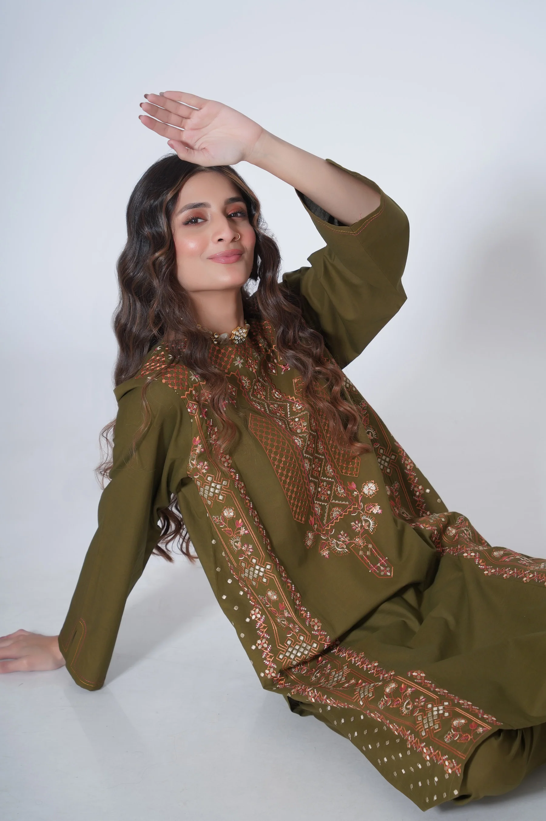 Stitched 1 Piece Cambric Shirt - Image 2