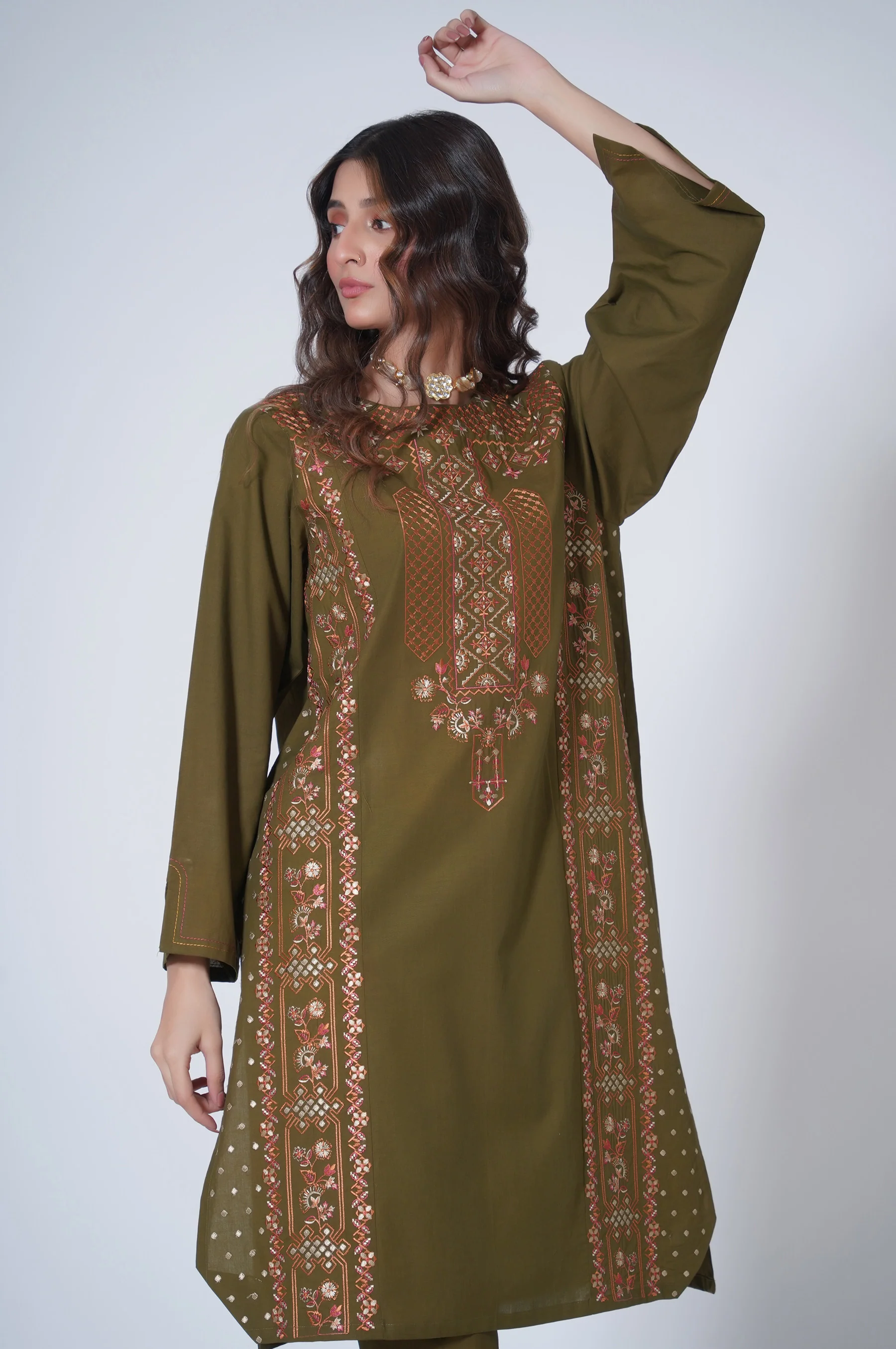 Stitched 1 Piece Cambric Shirt - Image 5