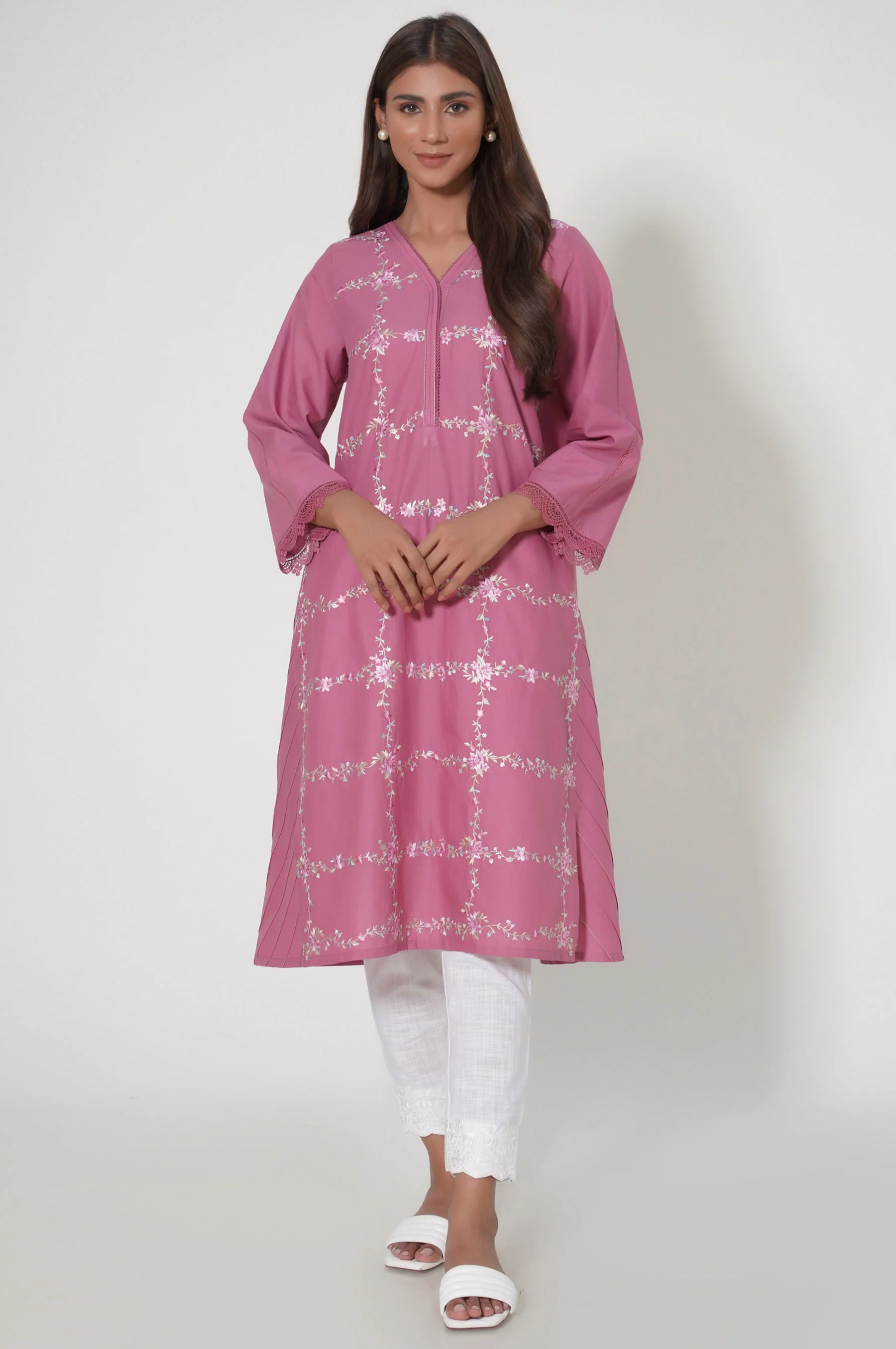 Stitched 1 Piece Cambric Shirt - Image 2