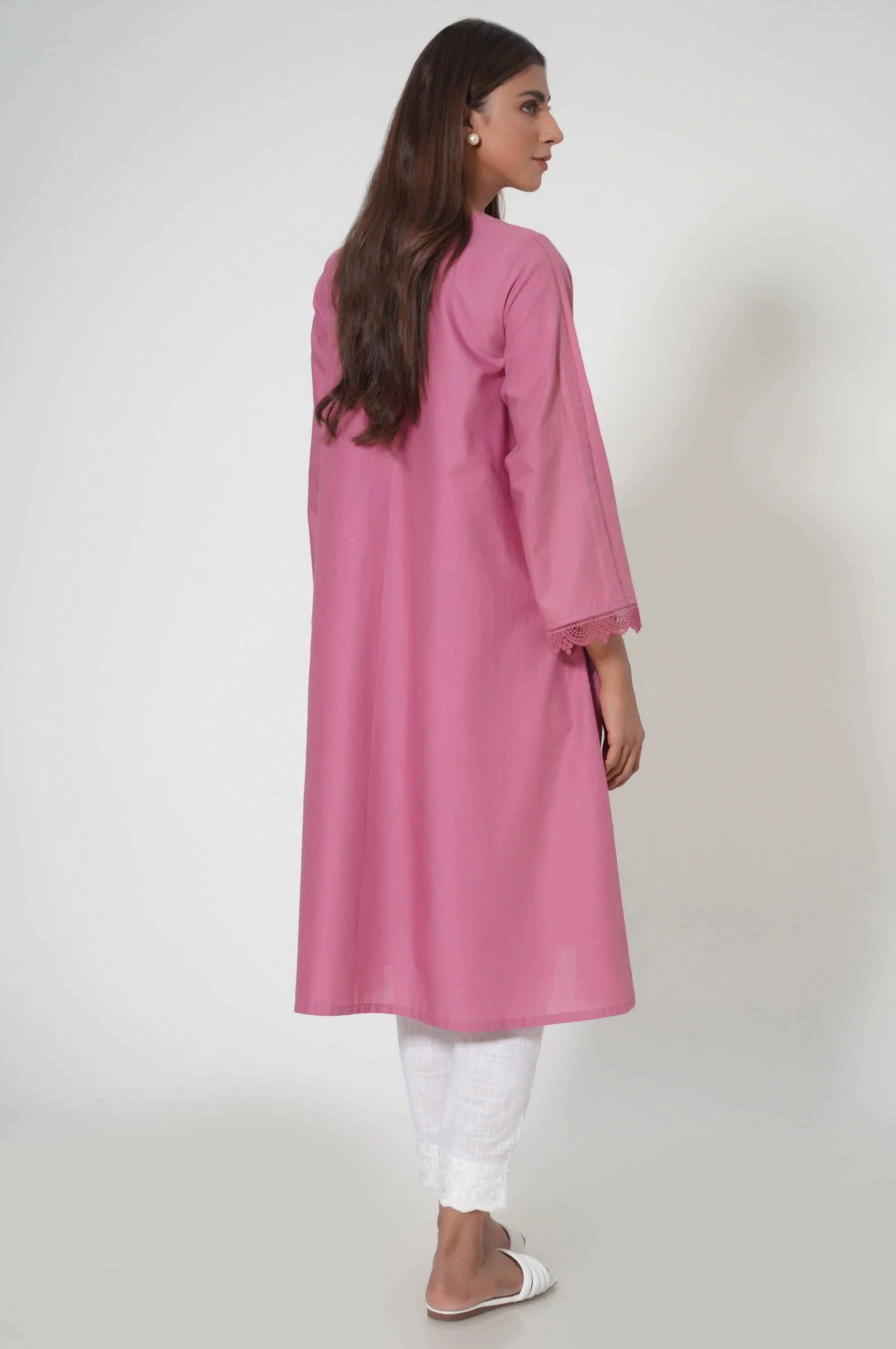 Stitched 1 Piece Cambric Shirt - Image 3