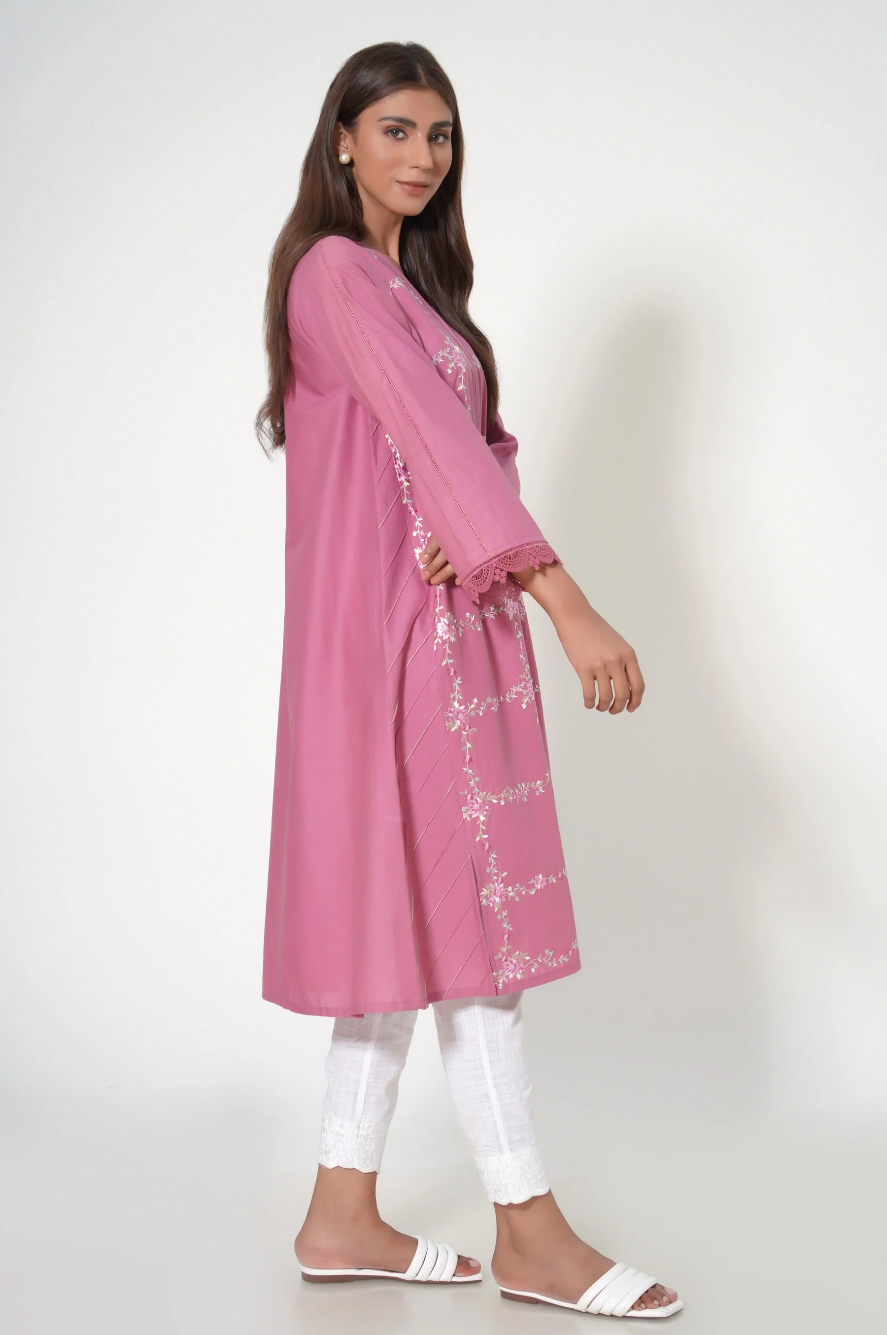 Stitched 1 Piece Cambric Shirt - Image 4