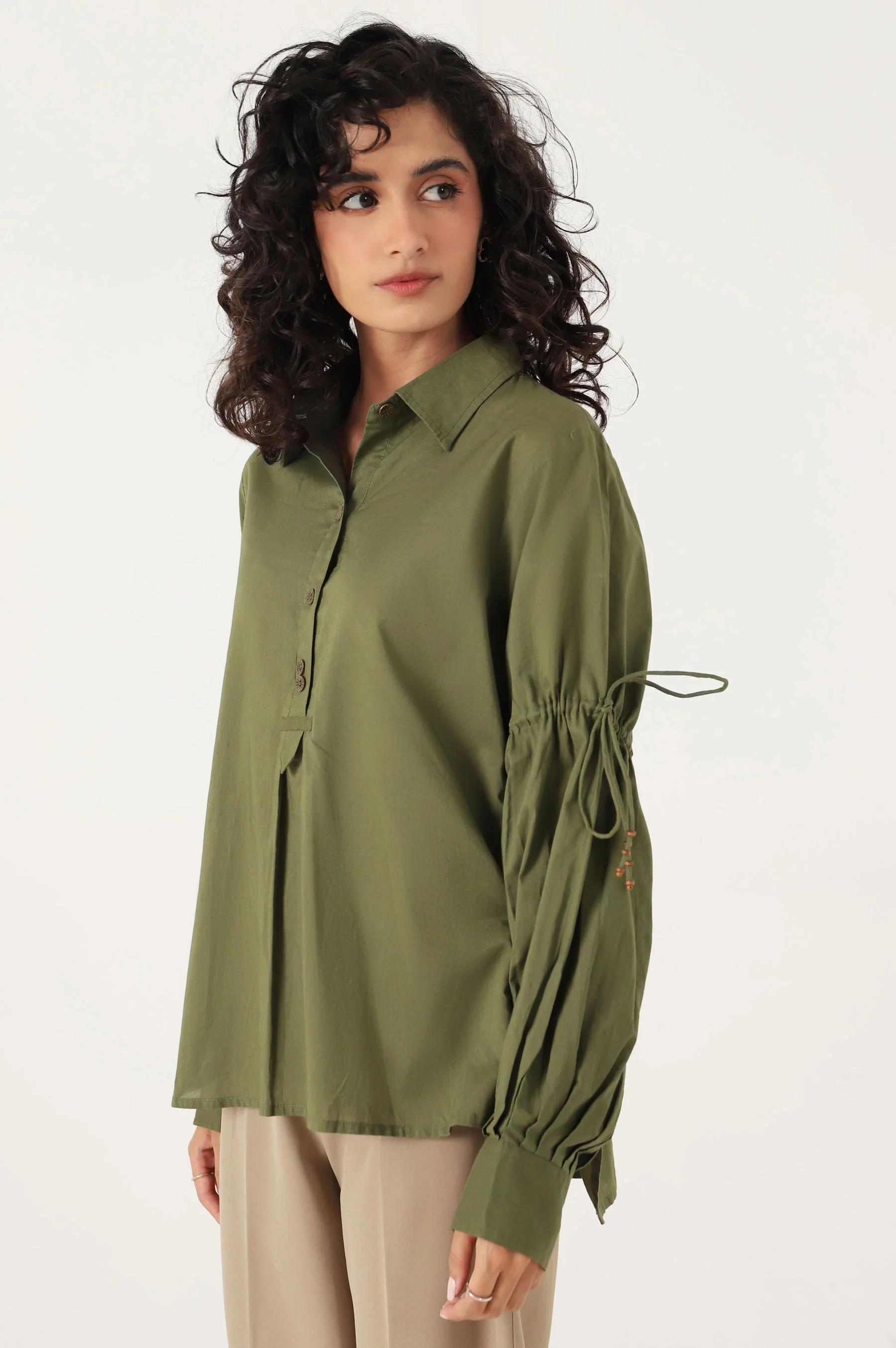 Stitched 1 Piece Cambric Printed Top - Image 3