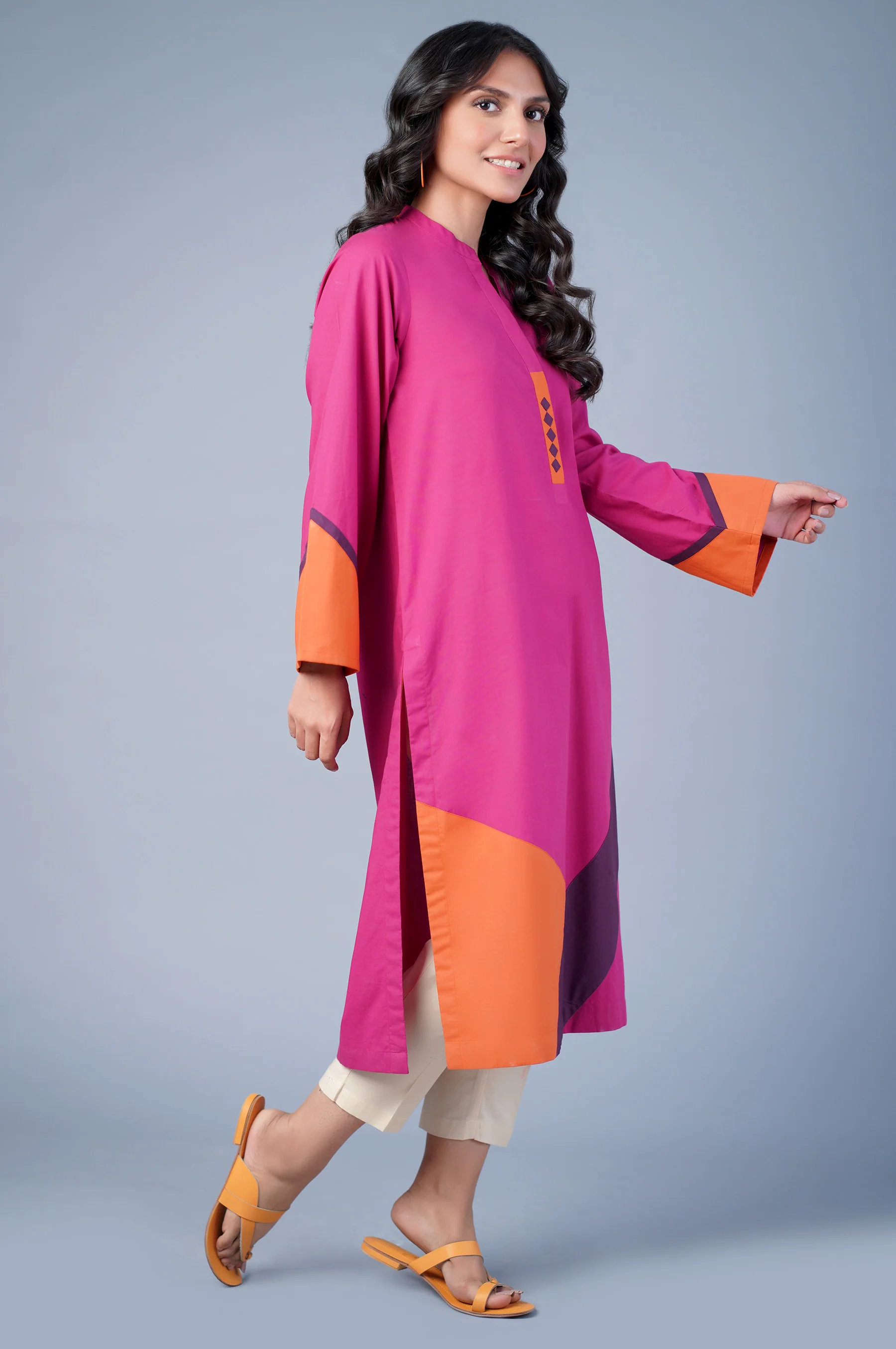 Stitched 1 piece Cambric Shirt - Image 2