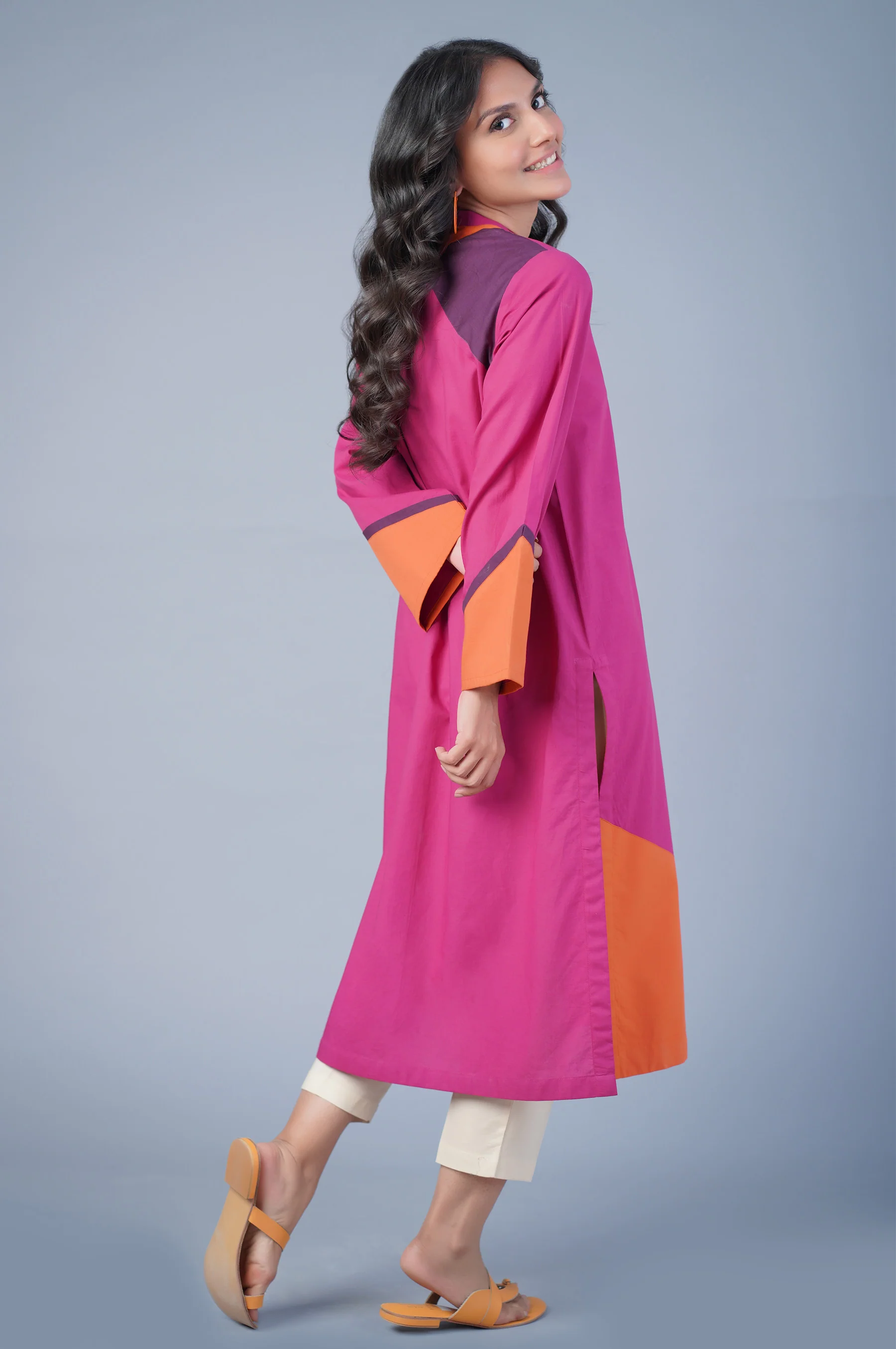 Stitched 1 piece Cambric Shirt - Image 4