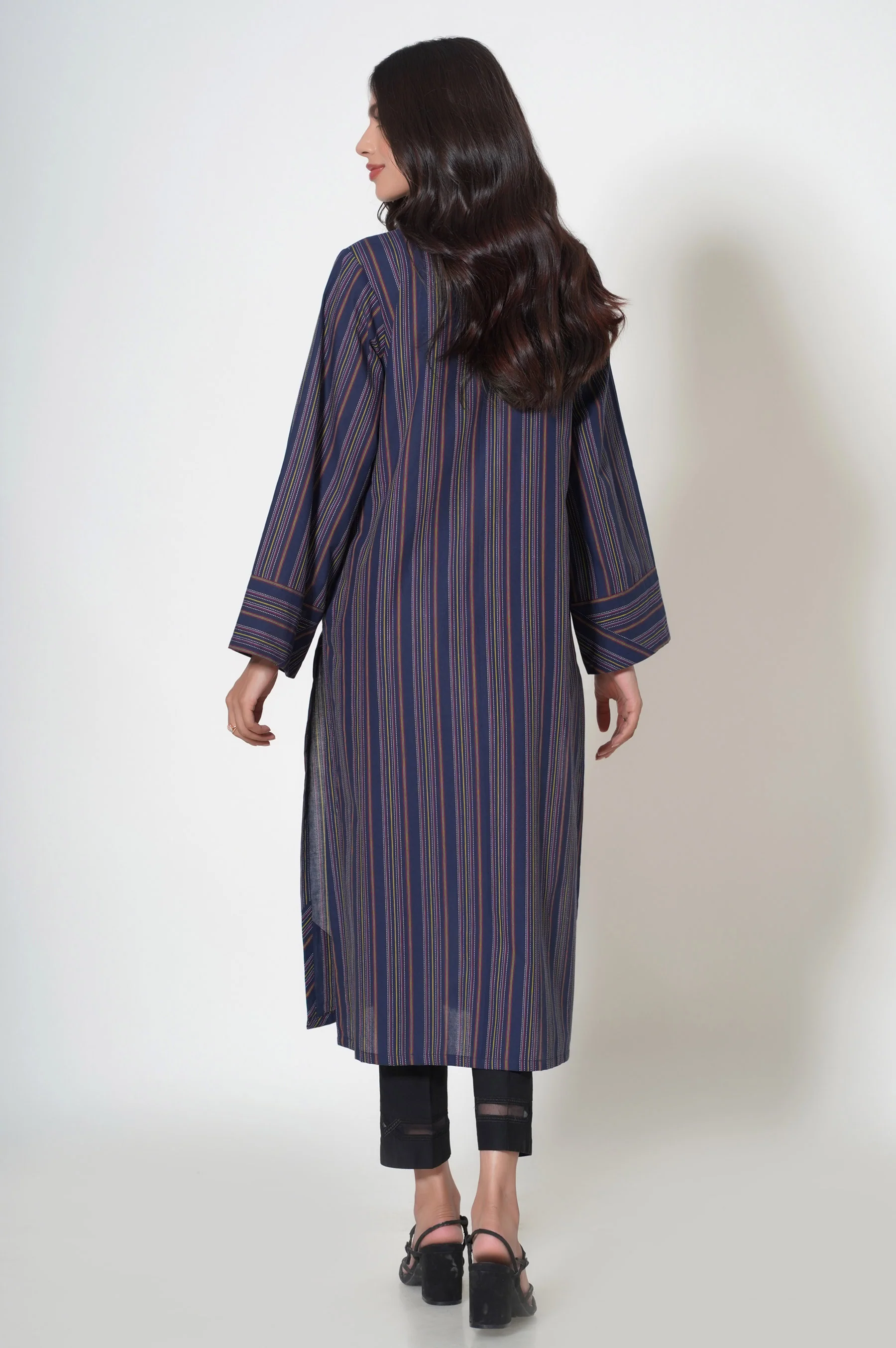 Stitched 1 Piece Yarn Dyed Shirt - Image 4