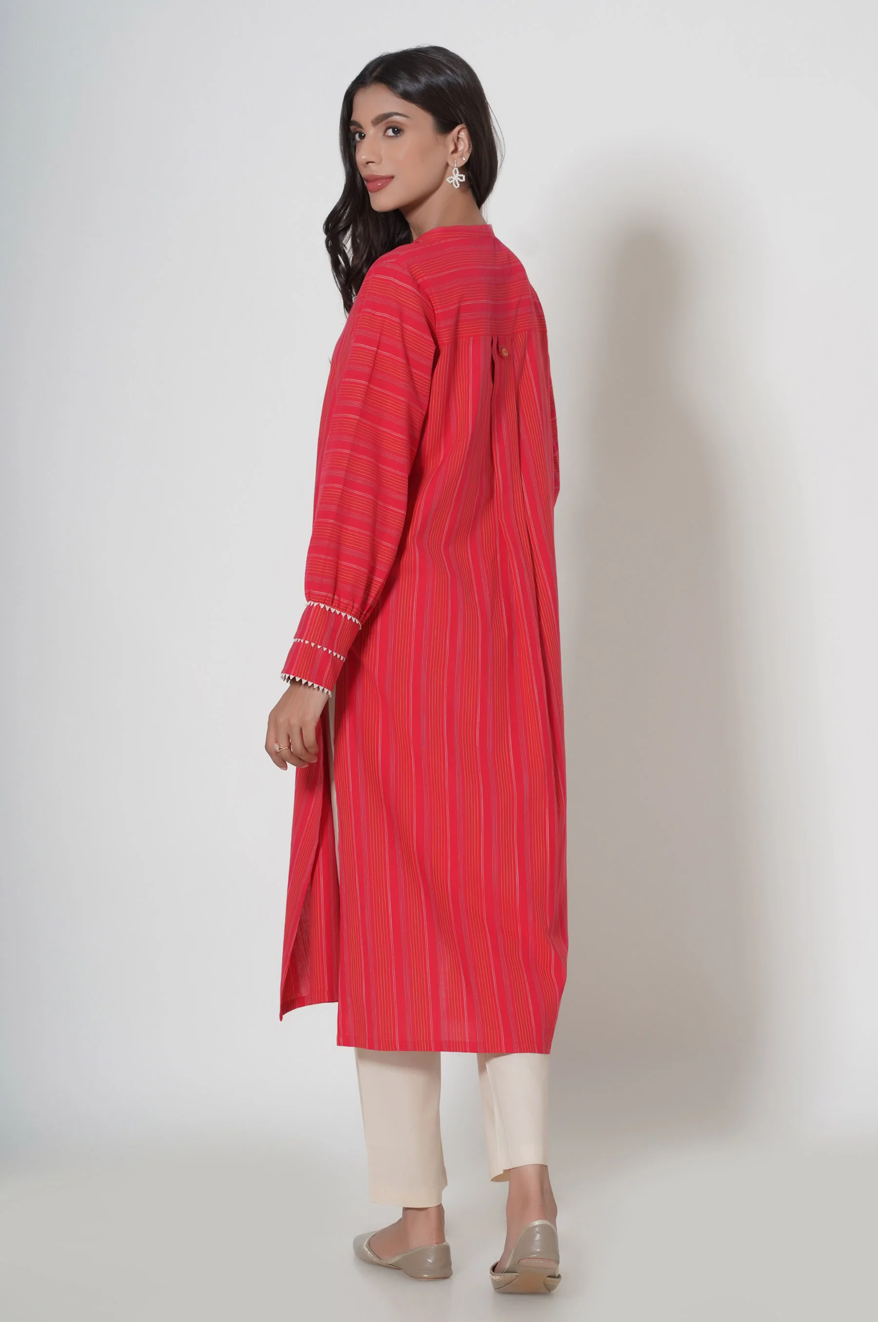 Stitched 1 Piece Yarn Dyed Shirt - Image 4