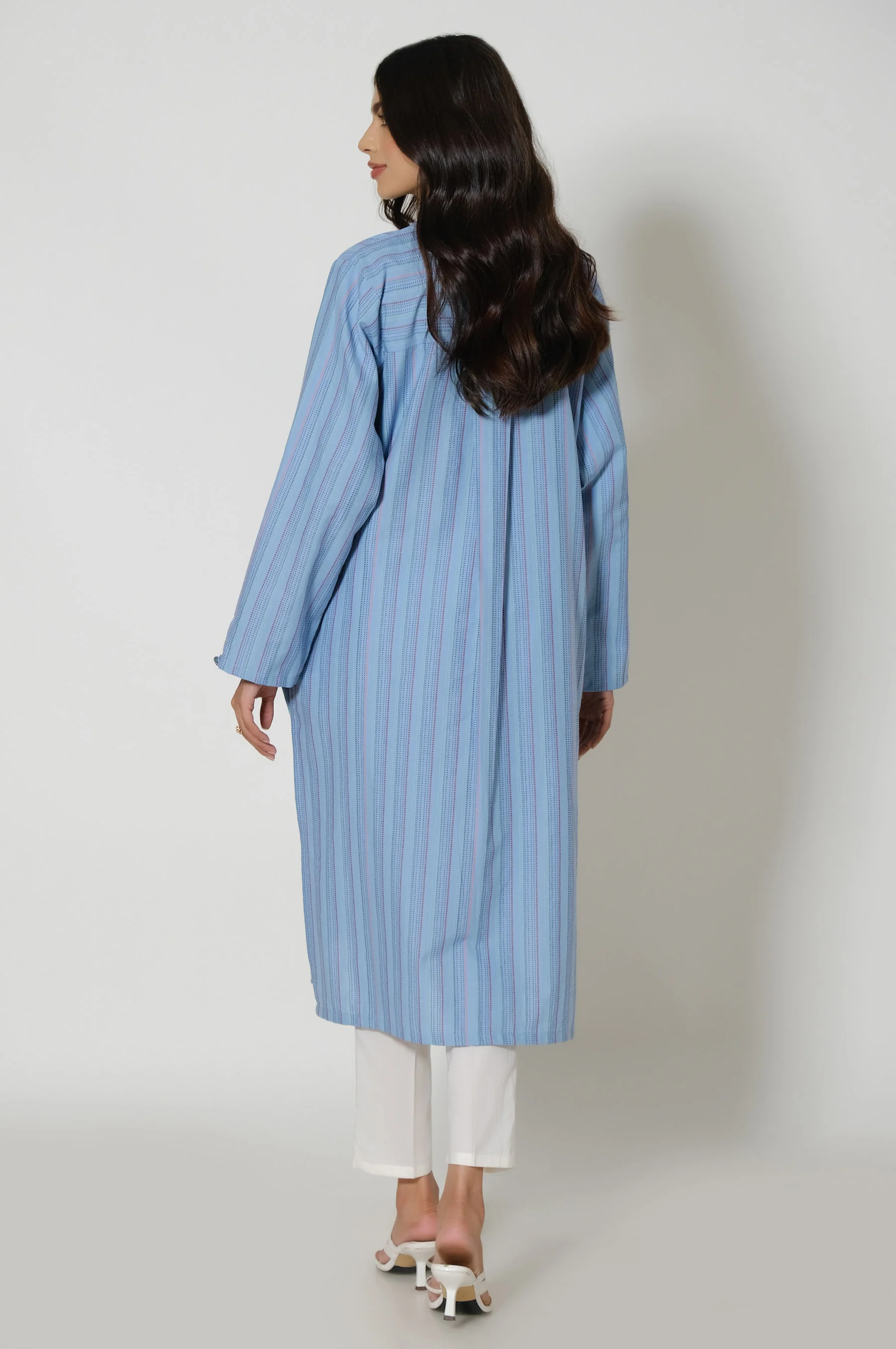 Stitched 1 Piece Yarn Dyed Shirt - Image 5