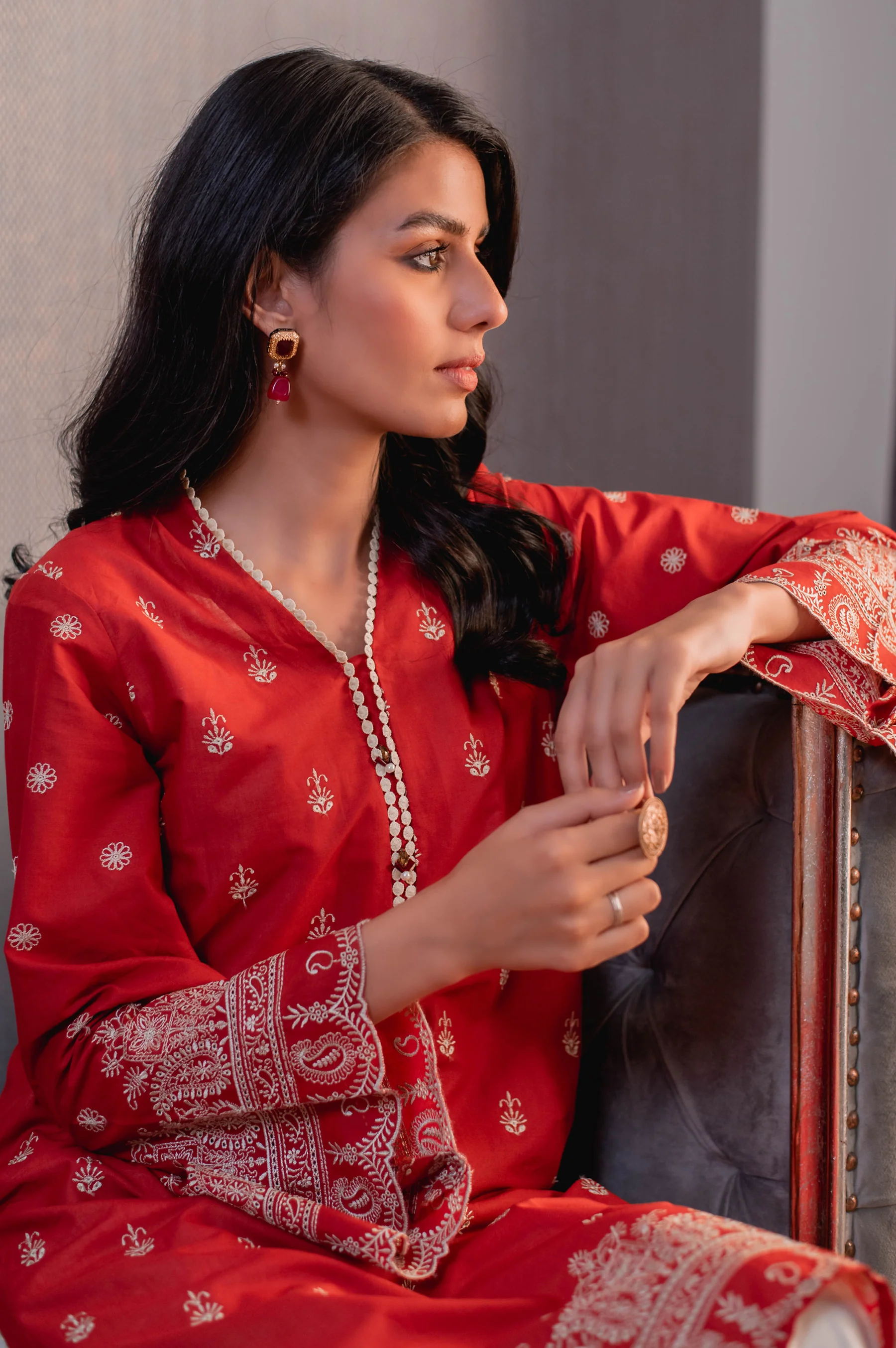 Stitched 1 Piece Chikankari Lawn Shirt - Image 5