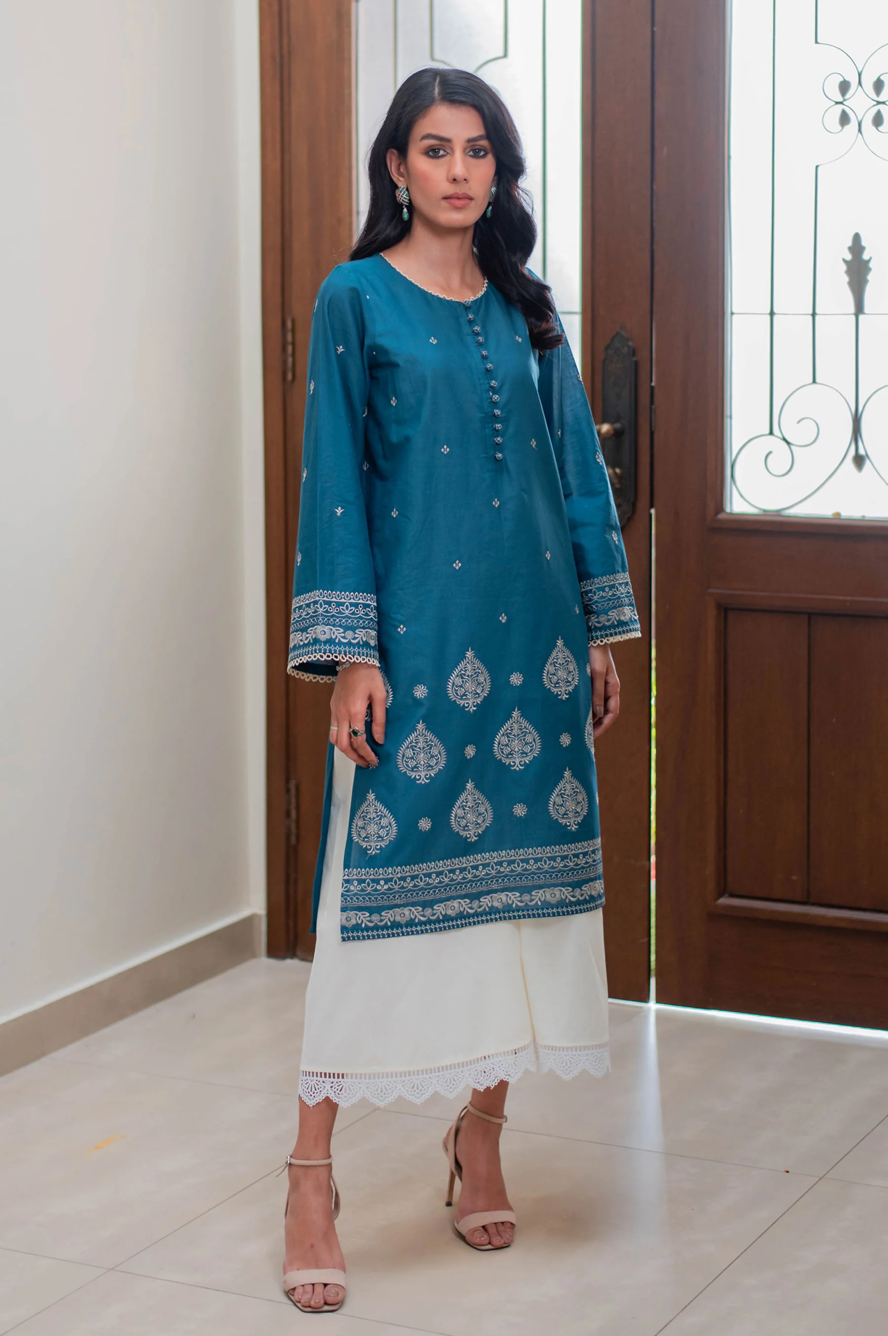 Stitched 1 Piece Chikankari Lawn Shirt