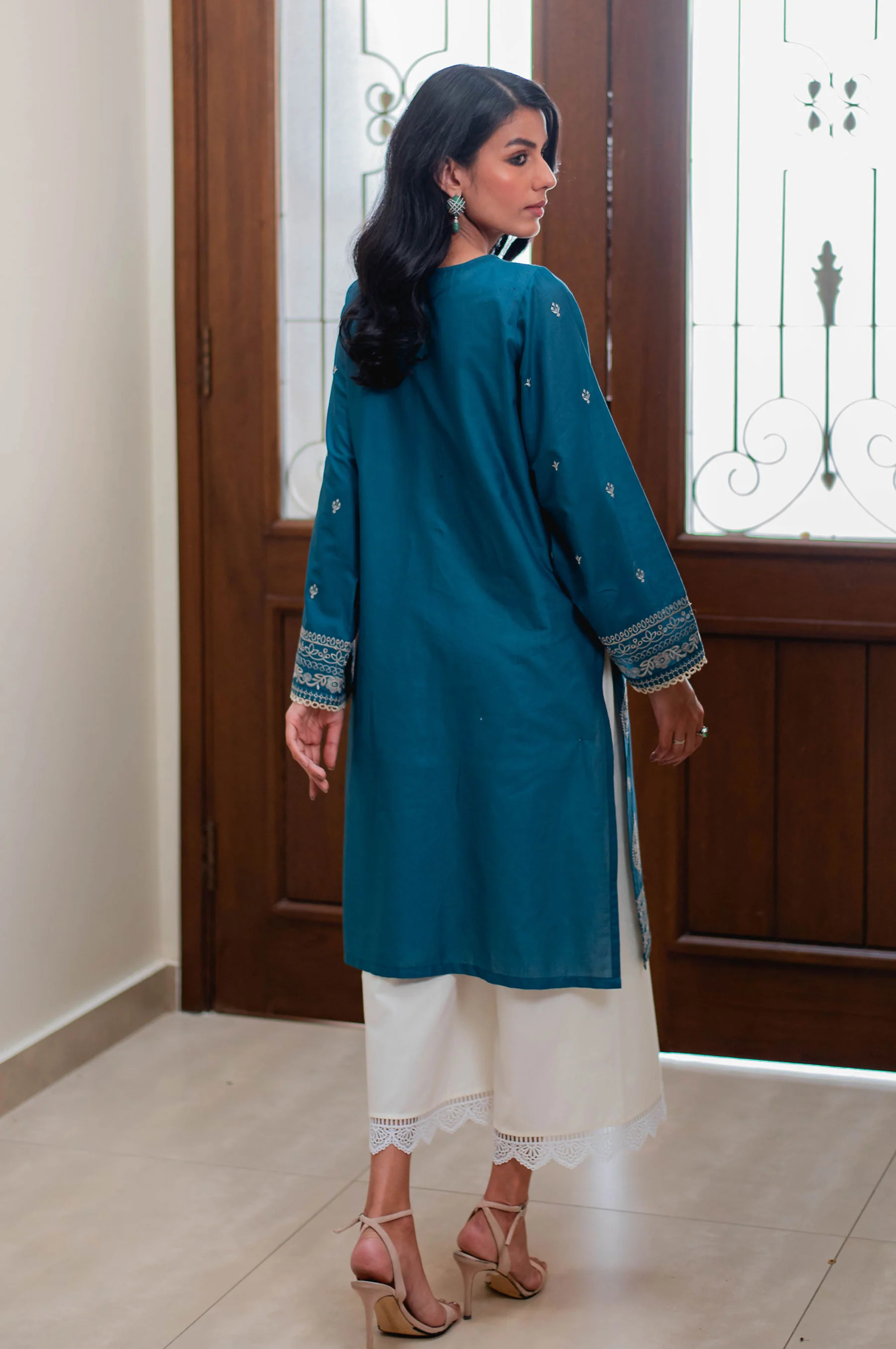 Stitched 1 Piece Chikankari Lawn Shirt - Image 2
