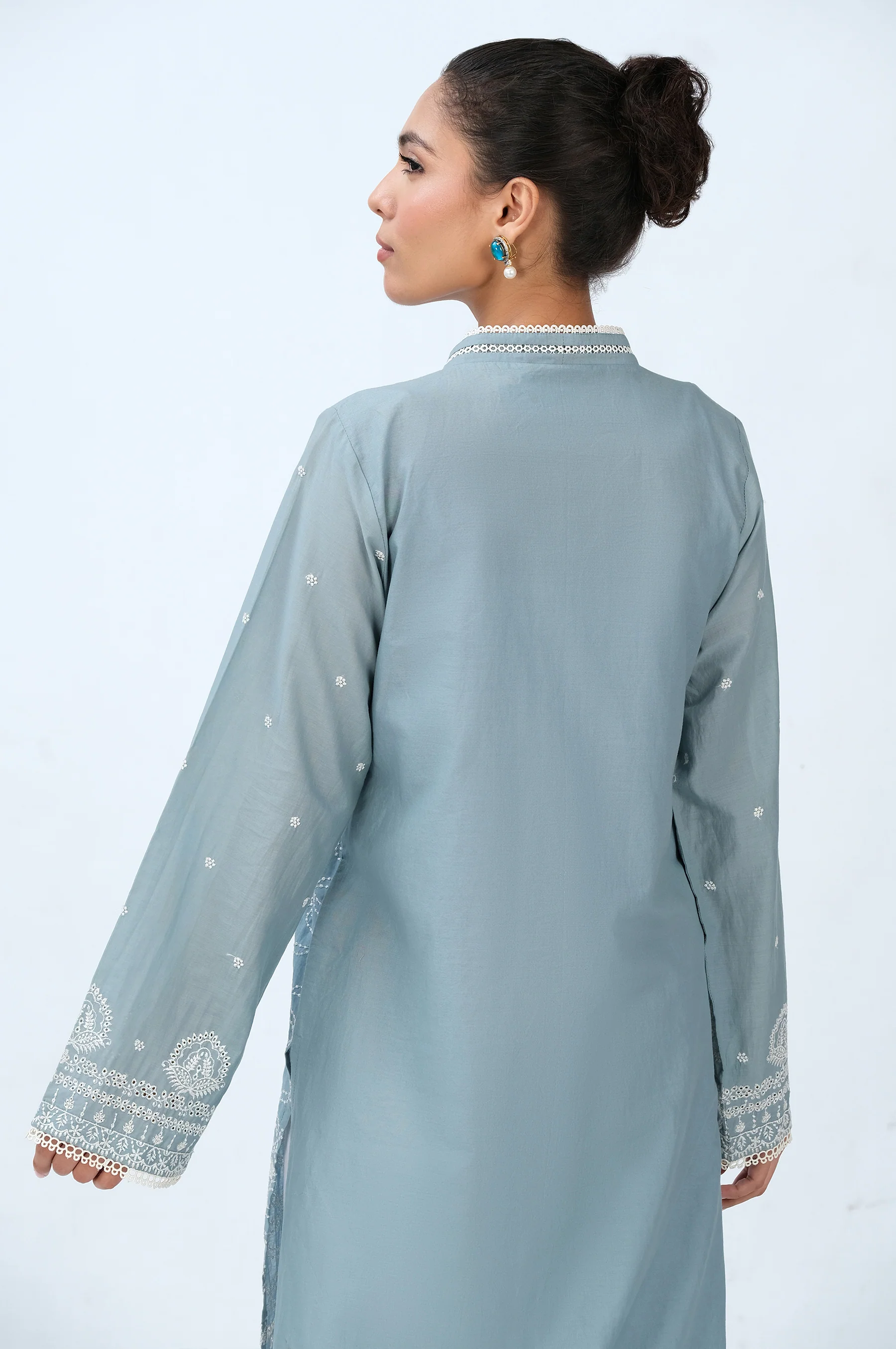 Stitched 1 Piece Chikankari Lawn Shirt - Image 6
