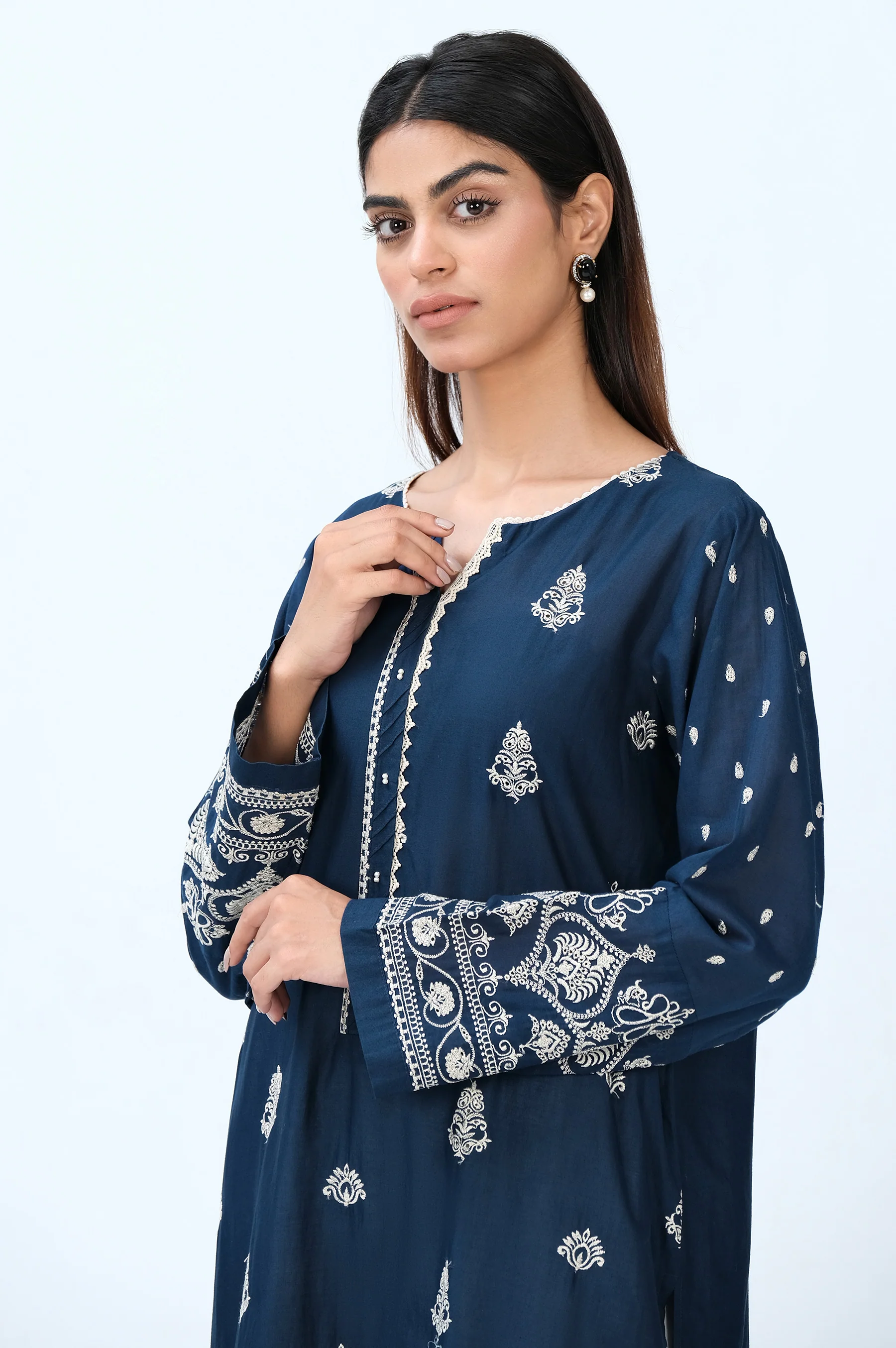 Stitched 1 Piece Chikankari Lawn Shirt - Image 6