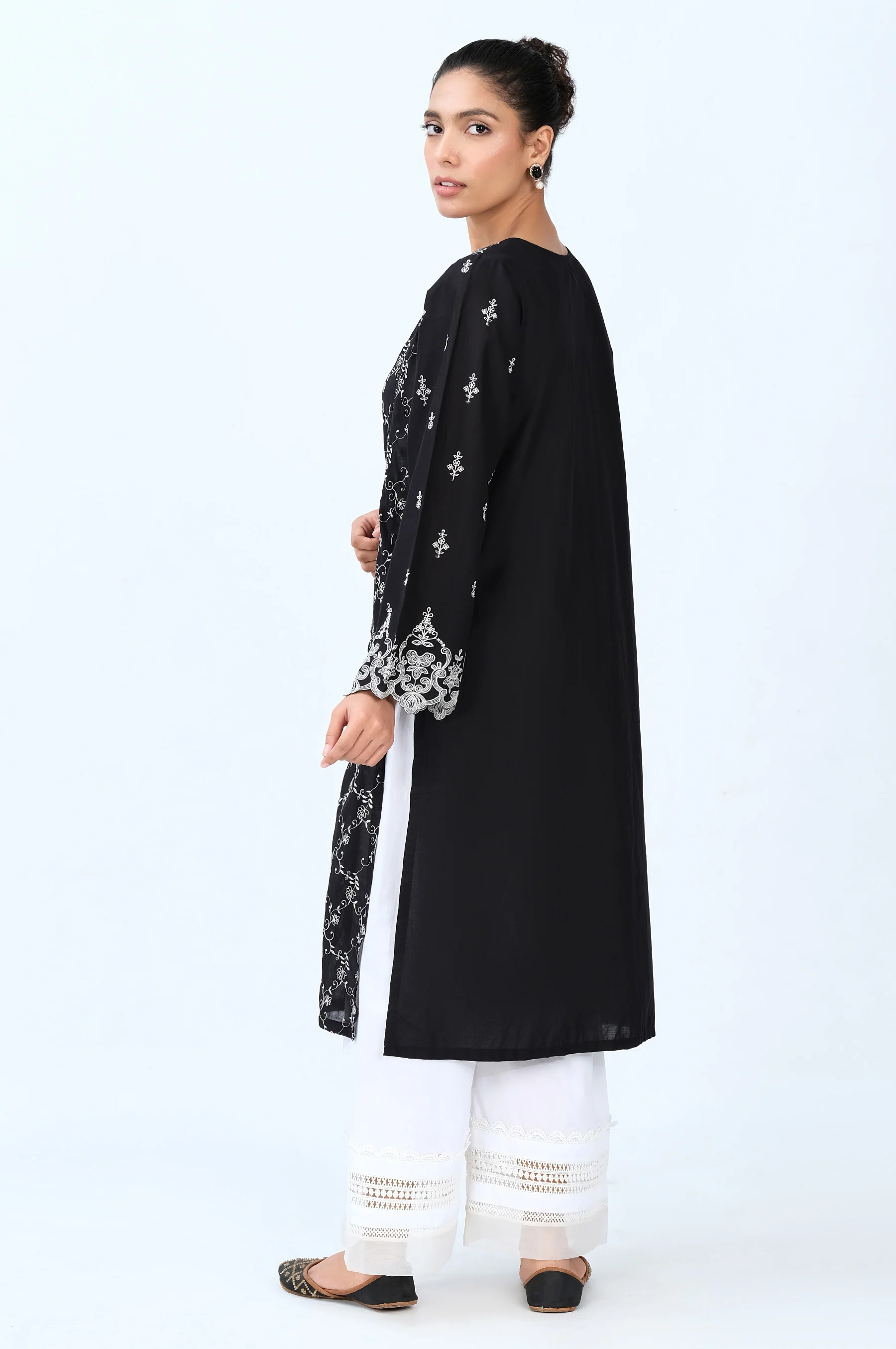 Stitched 1 Piece Chikankari Lawn Shirt - Image 5