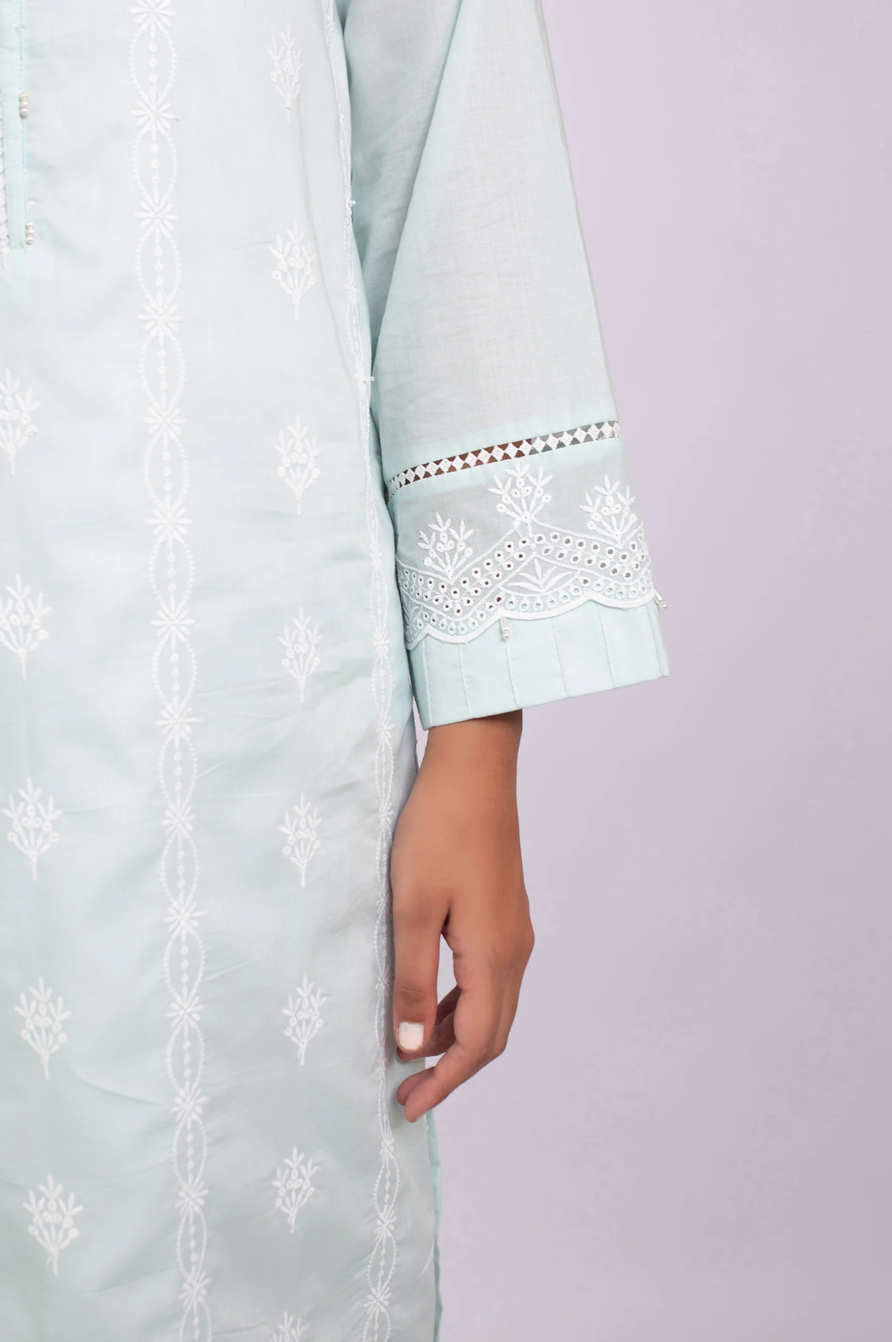 Stitched 1 Piece Chikankari Shirt - Image 4