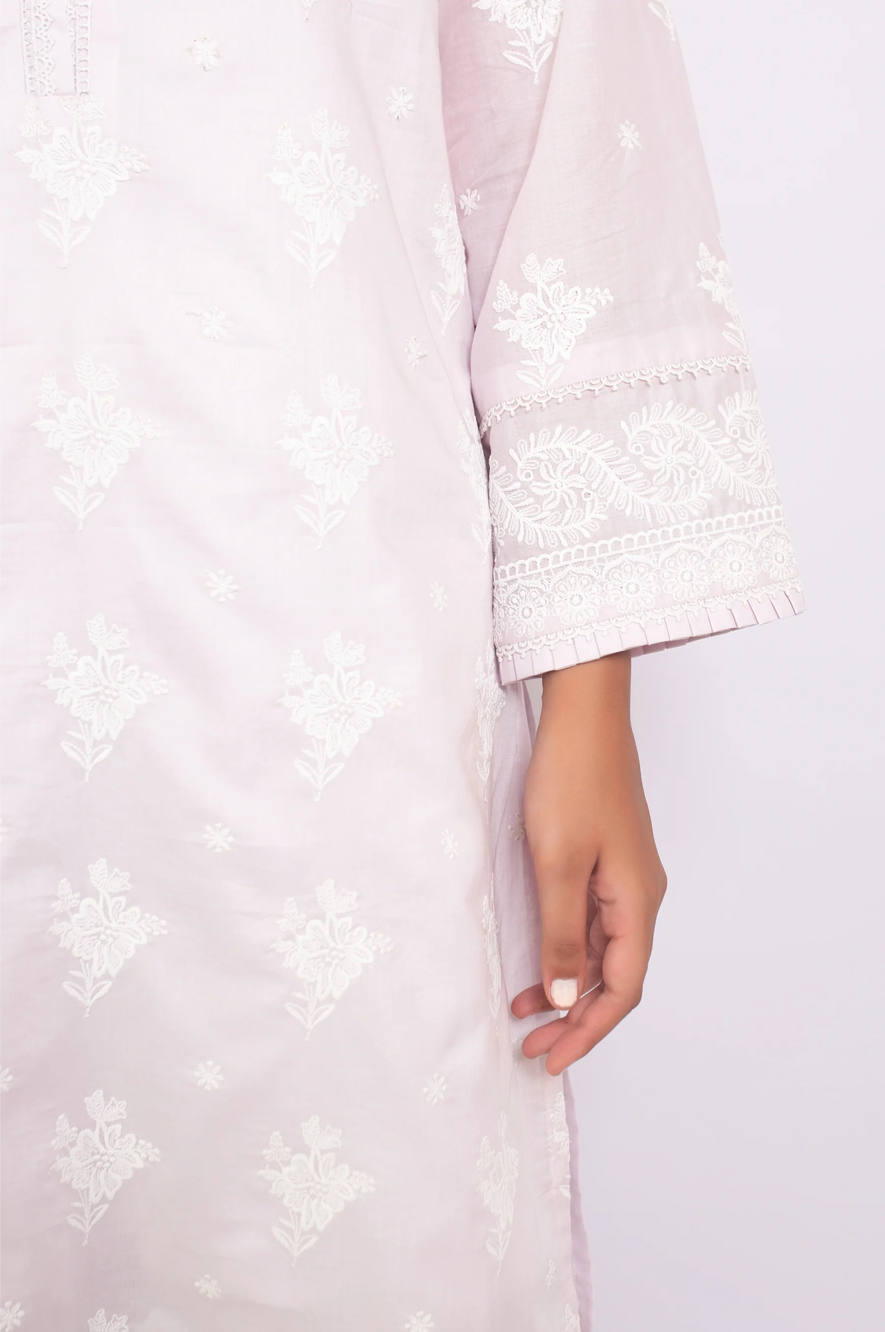 Stitched 1 Piece Chikankari Shirt - Image 4