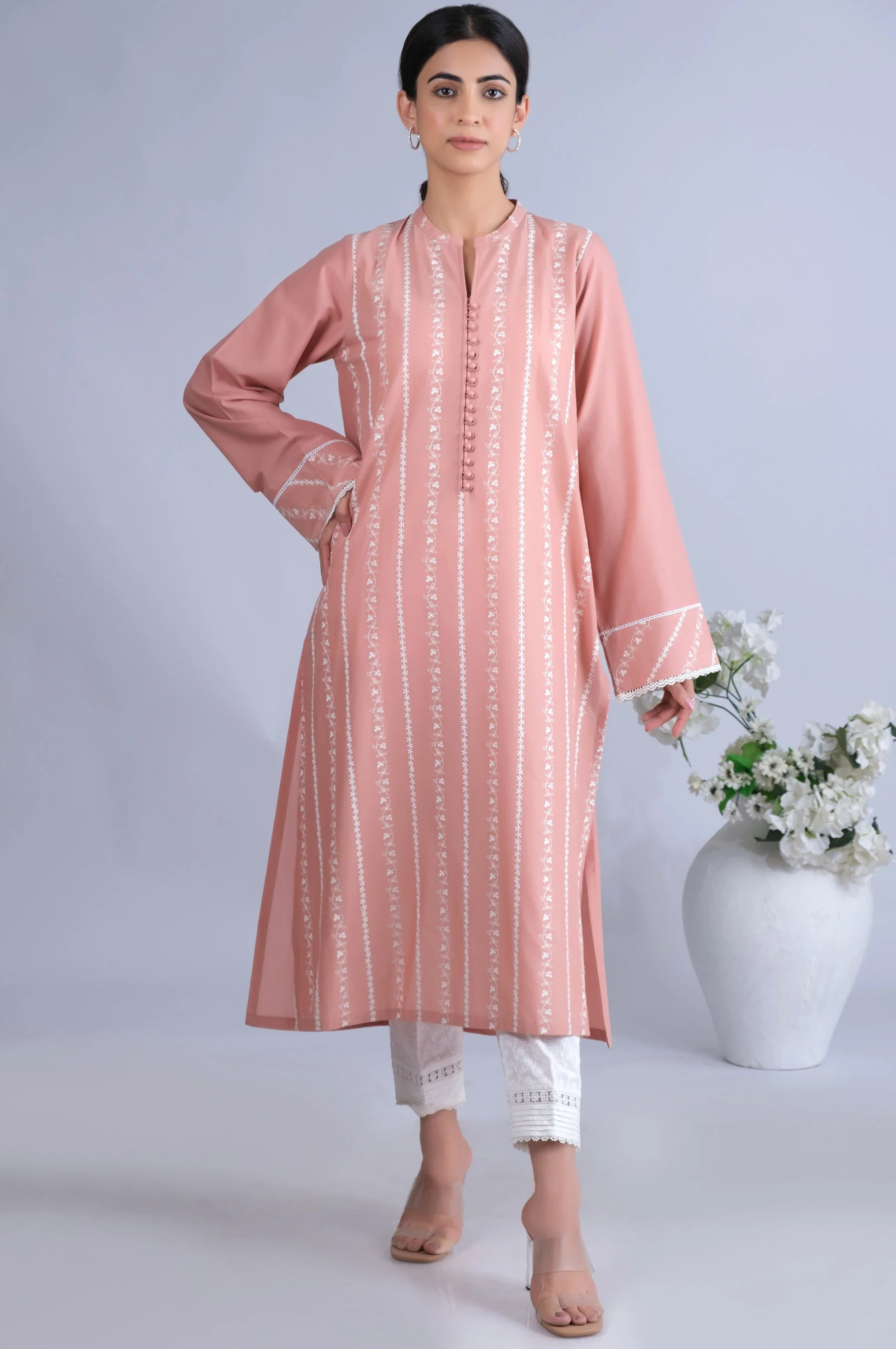 Stitched 1 Piece Chikankari Shirt