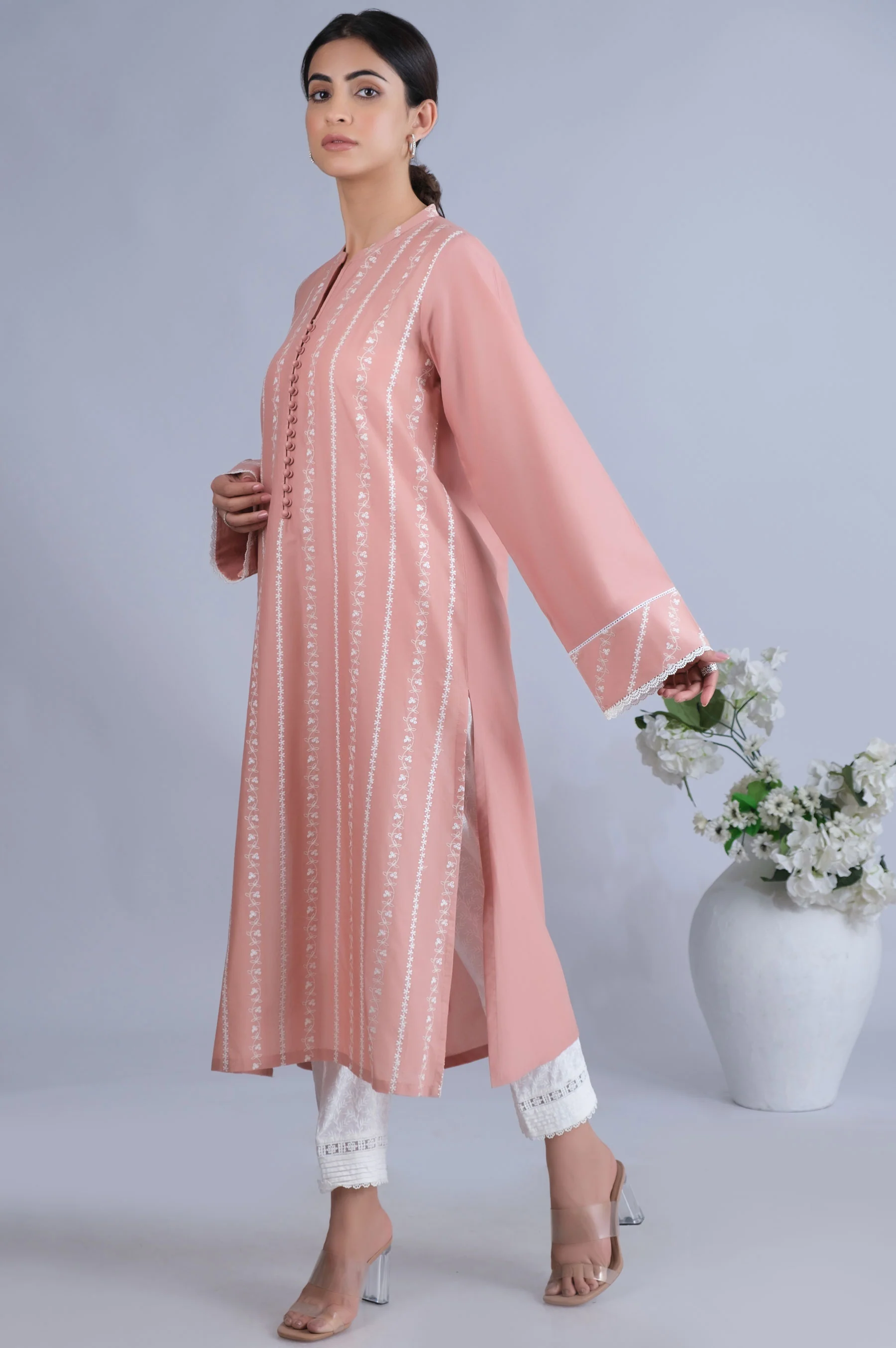 Stitched 1 Piece Chikankari Shirt - Image 6