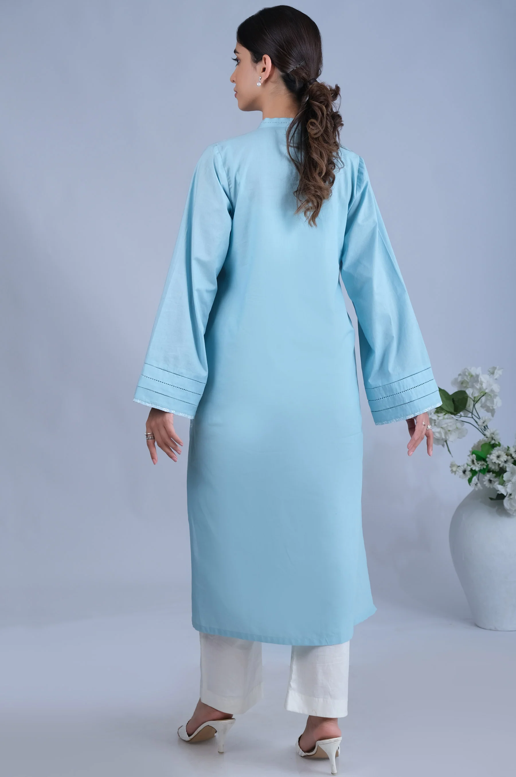 Stitched 1 Piece Chikankari Shirt - Image 2