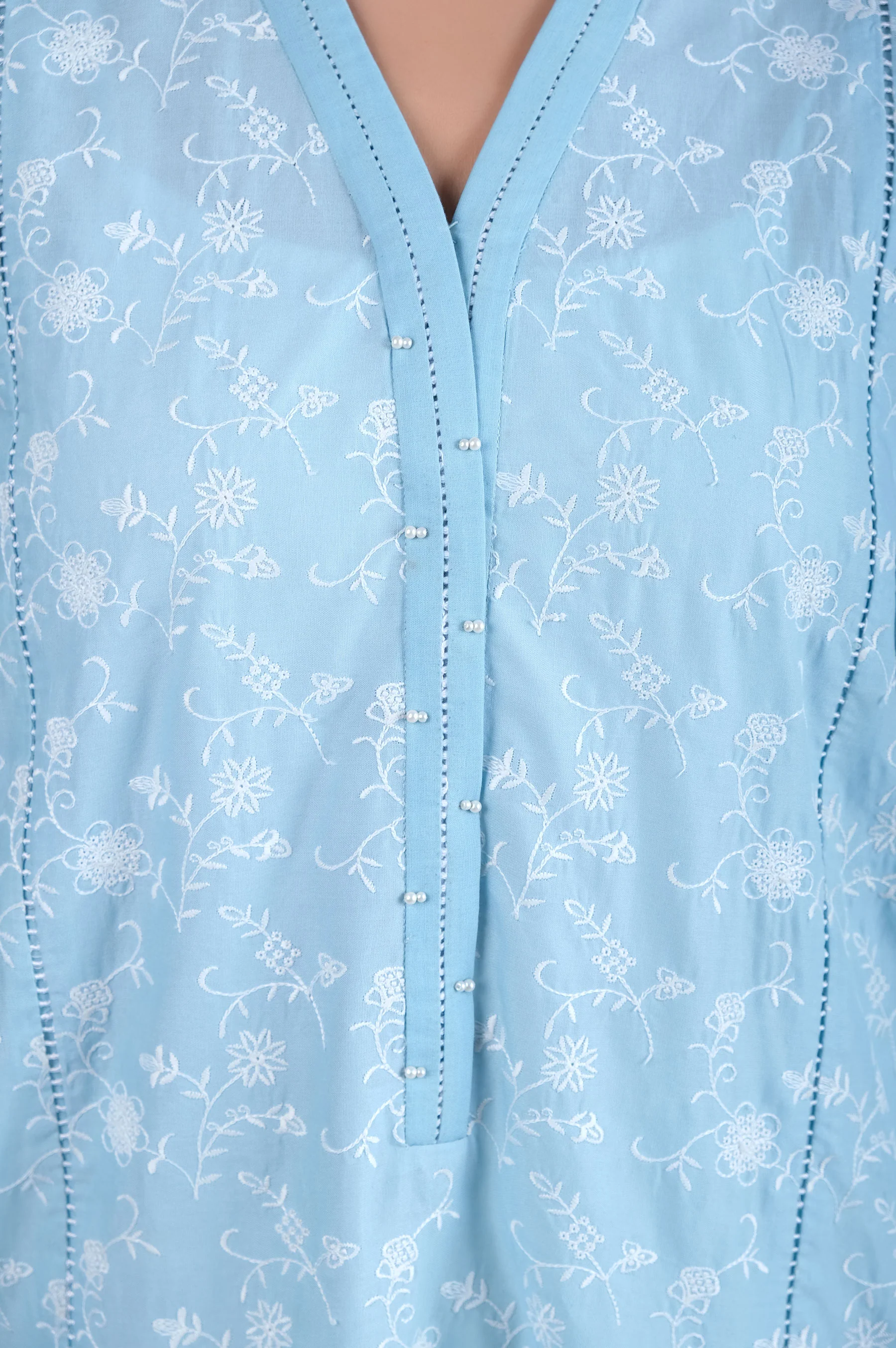 Stitched 1 Piece Chikankari Shirt - Image 6