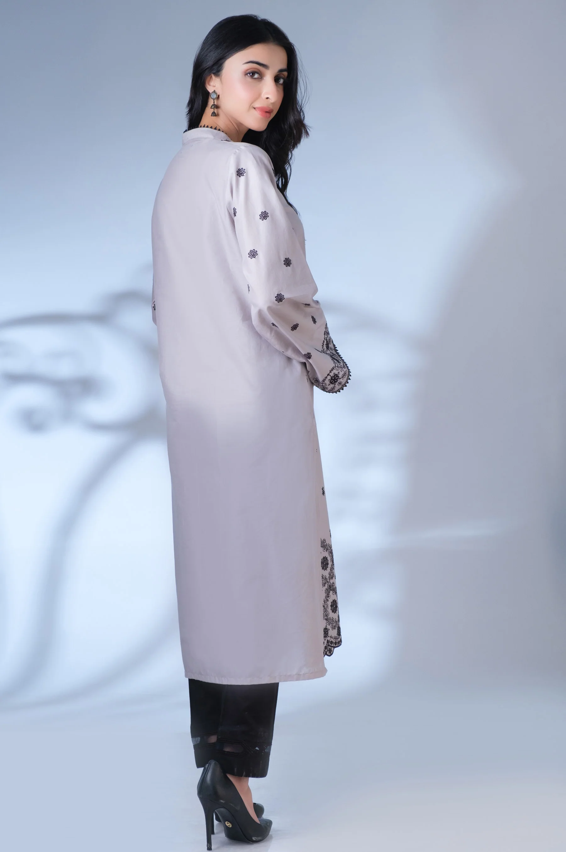 Stitched 1 Piece Chikankari Shirt - Image 3