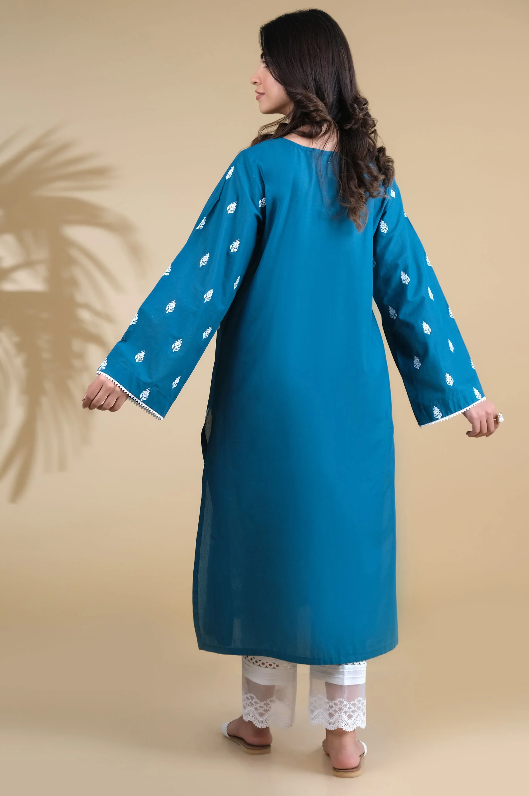 Stitched 1 Piece Chikankari Shirt - Image 5