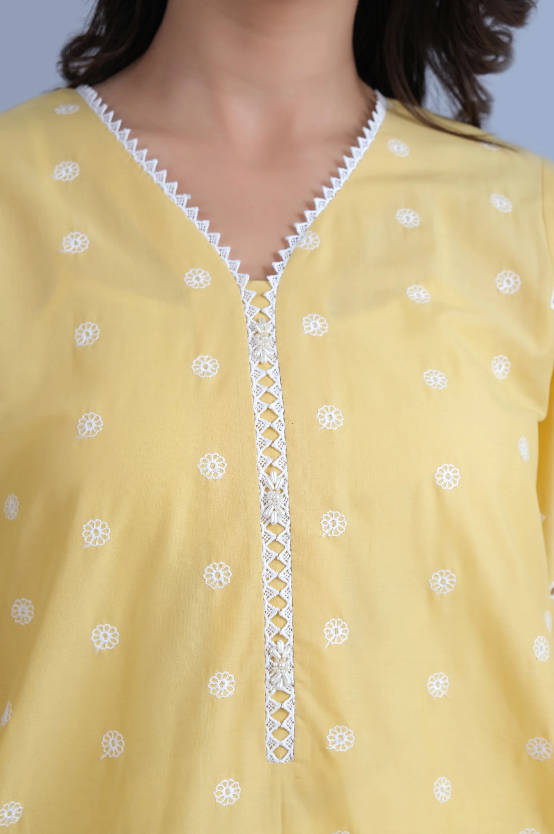 Stitched 1 Piece Chikankari Lawn Shirt - Image 4