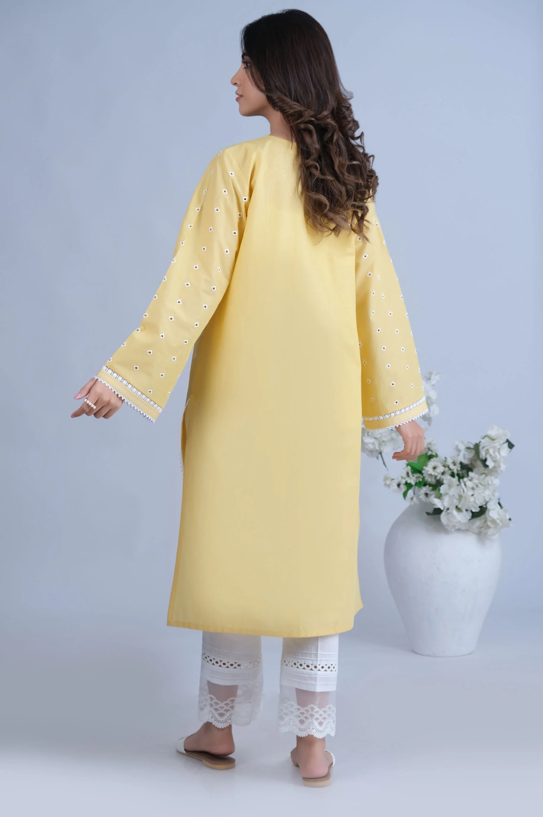Stitched 1 Piece Chikankari Lawn Shirt - Image 7