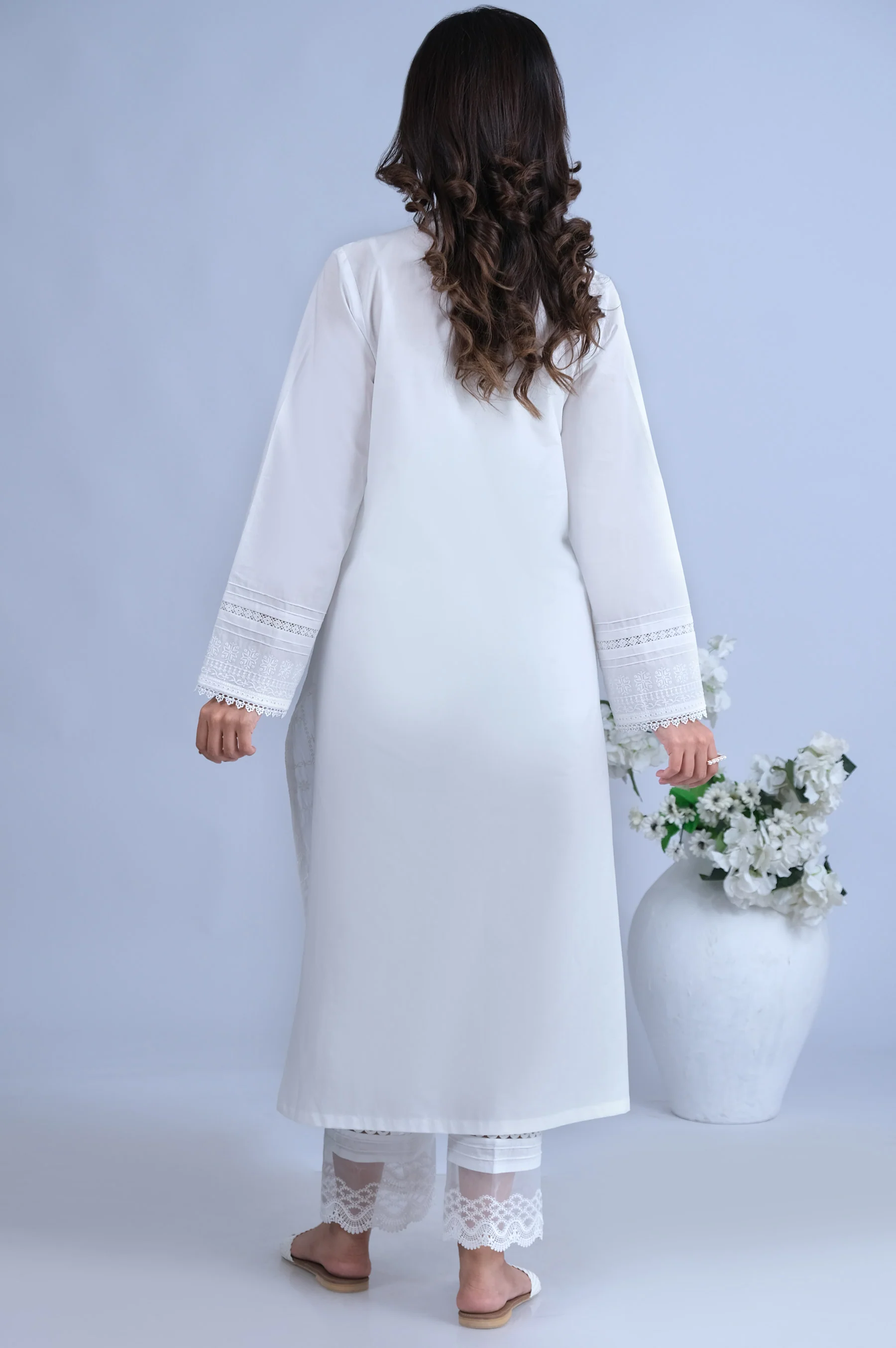 Stitched 1 Piece Chikankari Shirt - Image 3