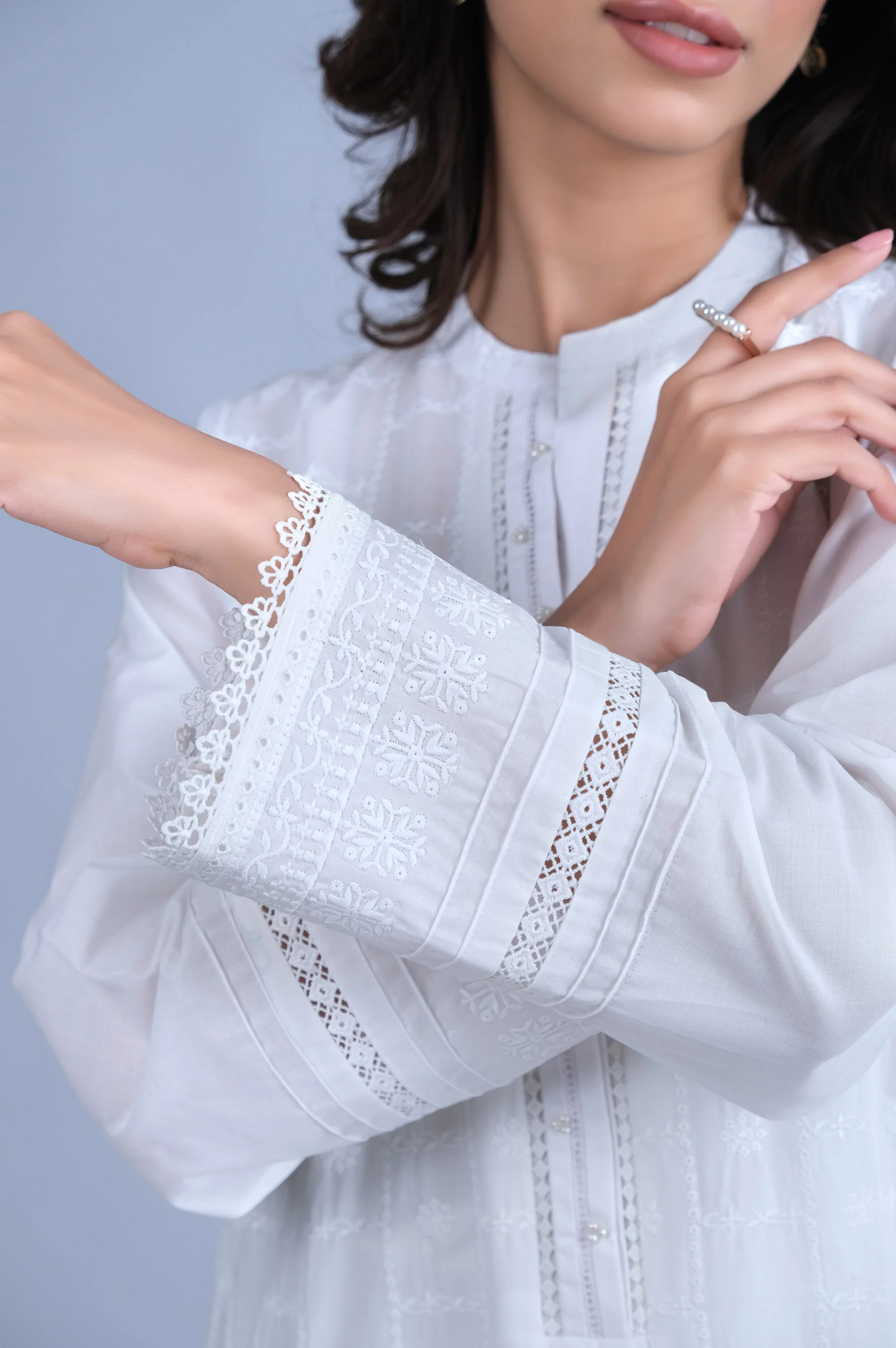 Stitched 1 Piece Chikankari Shirt - Image 6