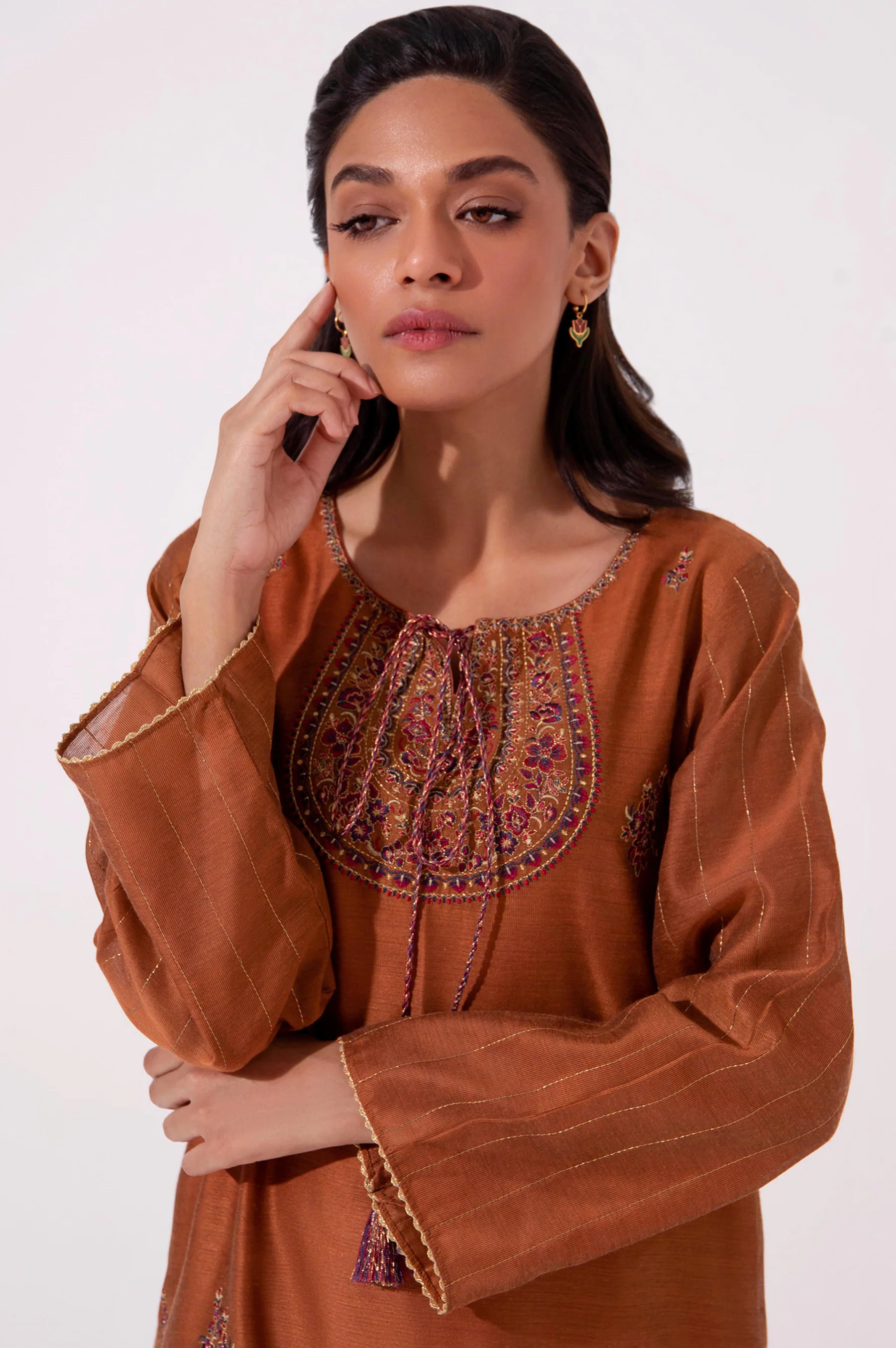 Stitched 1 Piece Cotton Net Shirt - Image 3