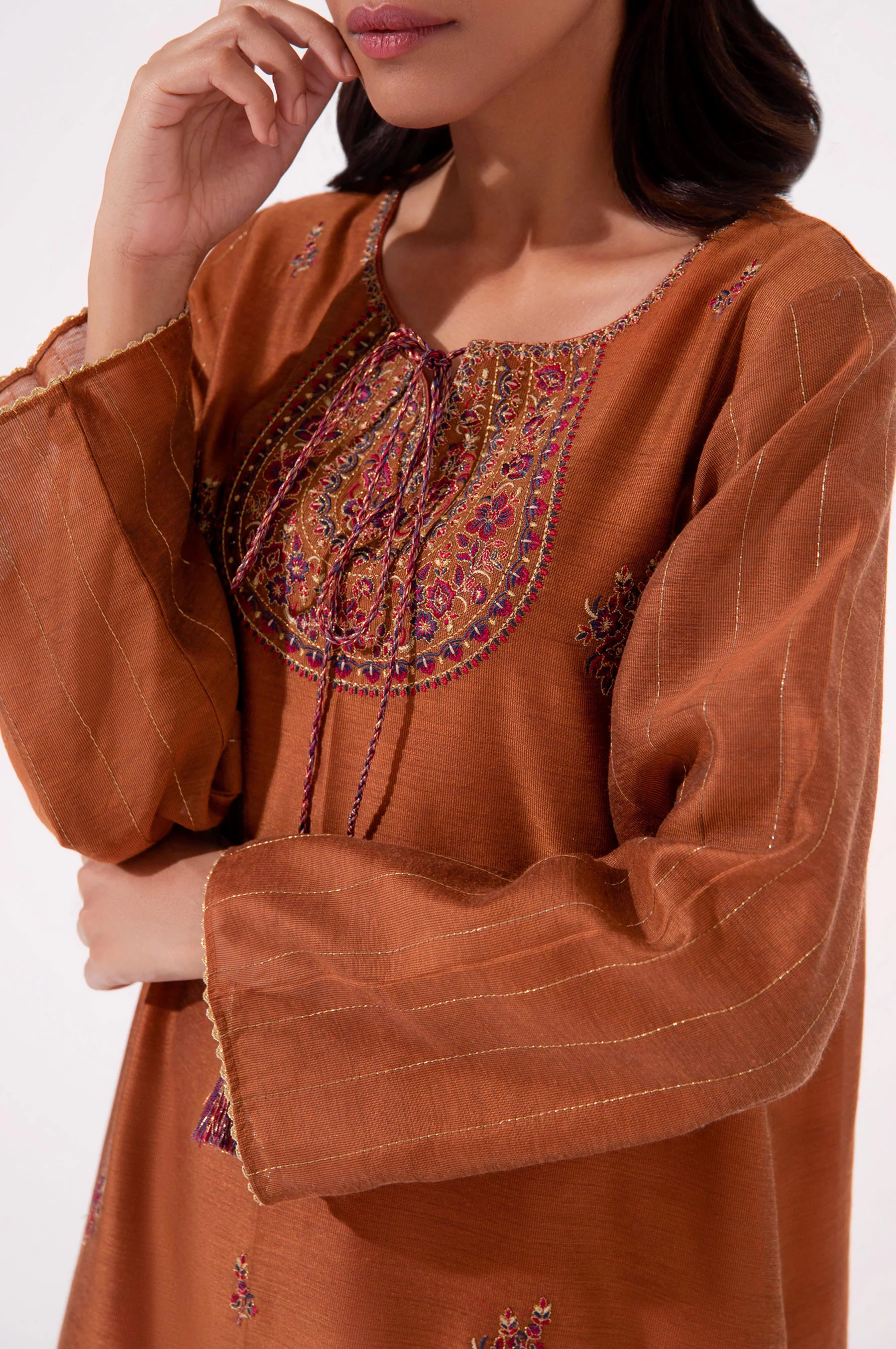 Stitched 1 Piece Cotton Net Shirt - Image 6