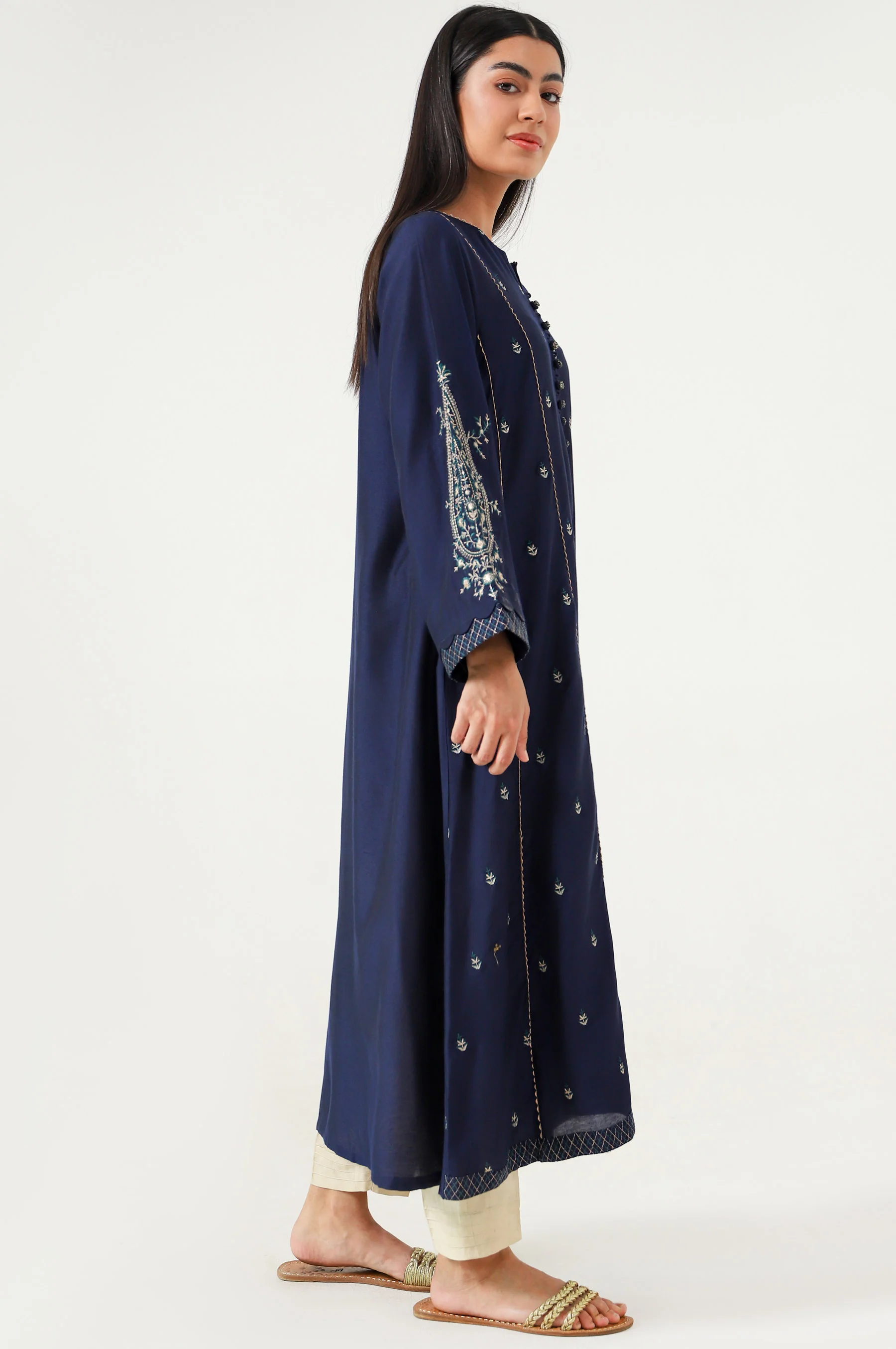 Stitched 1 Piece Cotton Silk Shirt - Image 5
