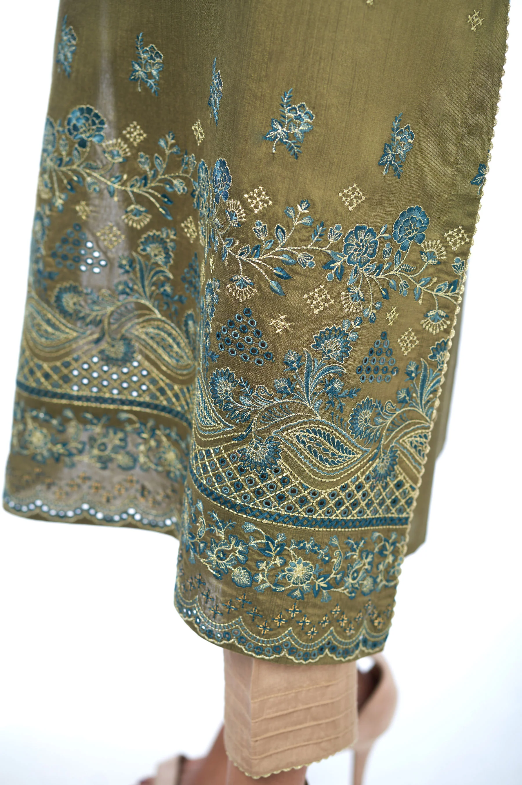 Stitched 1 Piece Cotton Silk Shirt - Image 5