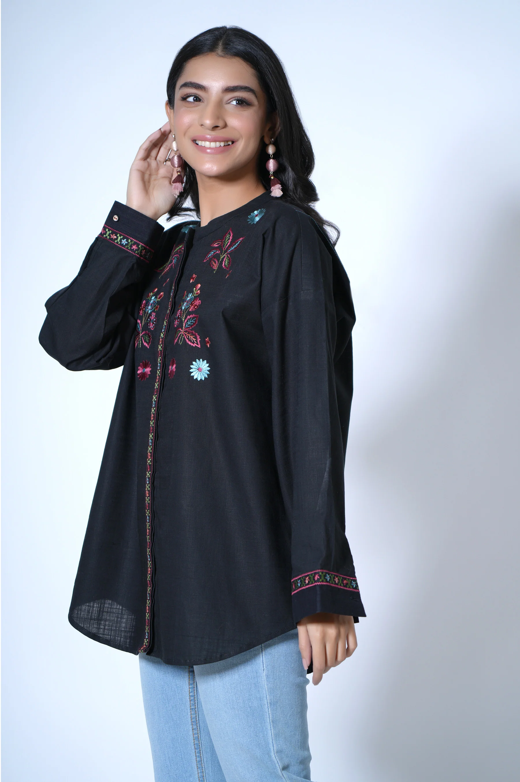 Stitched 1 Piece Cotton Slub Top - Image 3