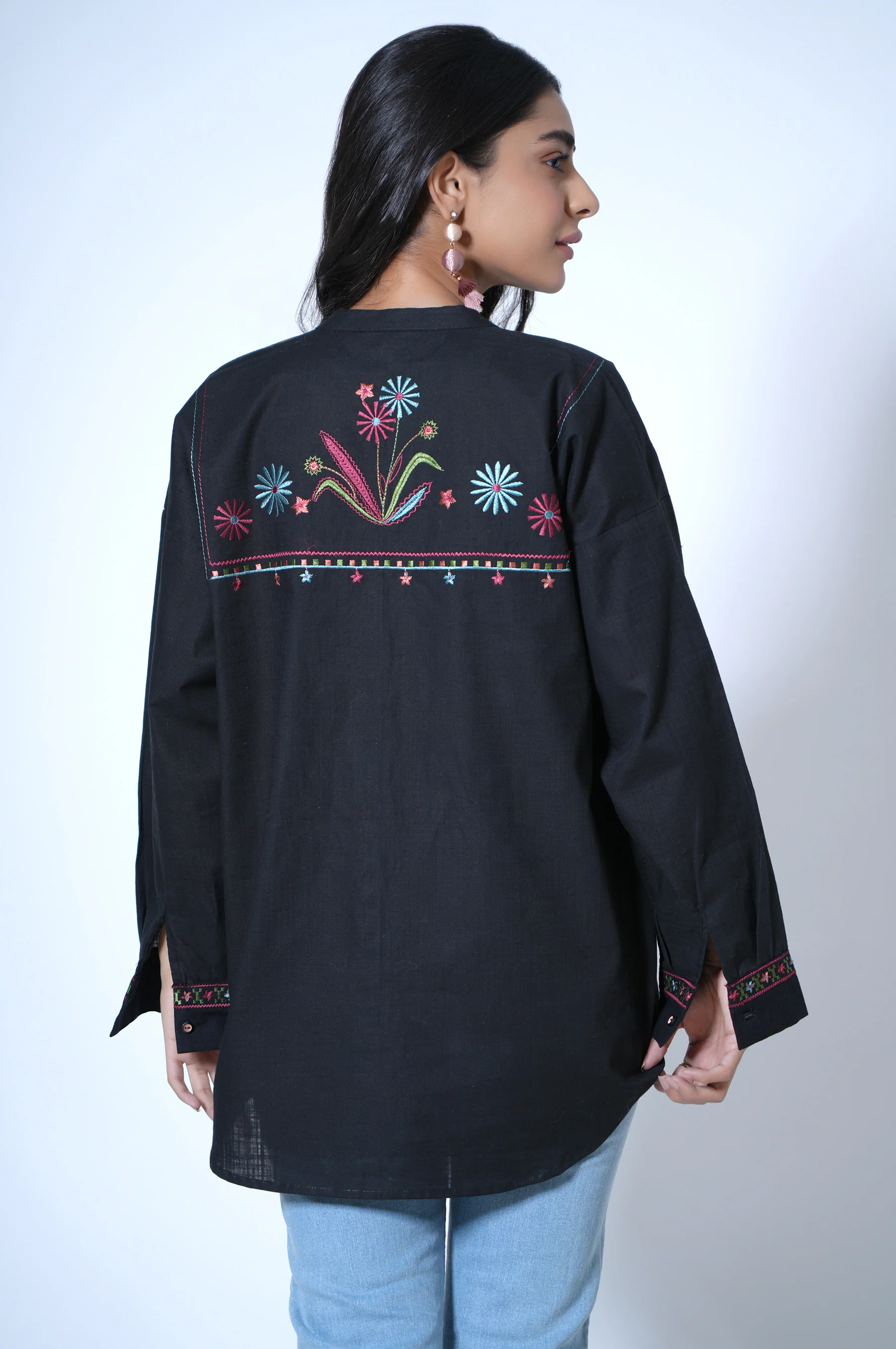 Stitched 1 Piece Cotton Slub Top - Image 4