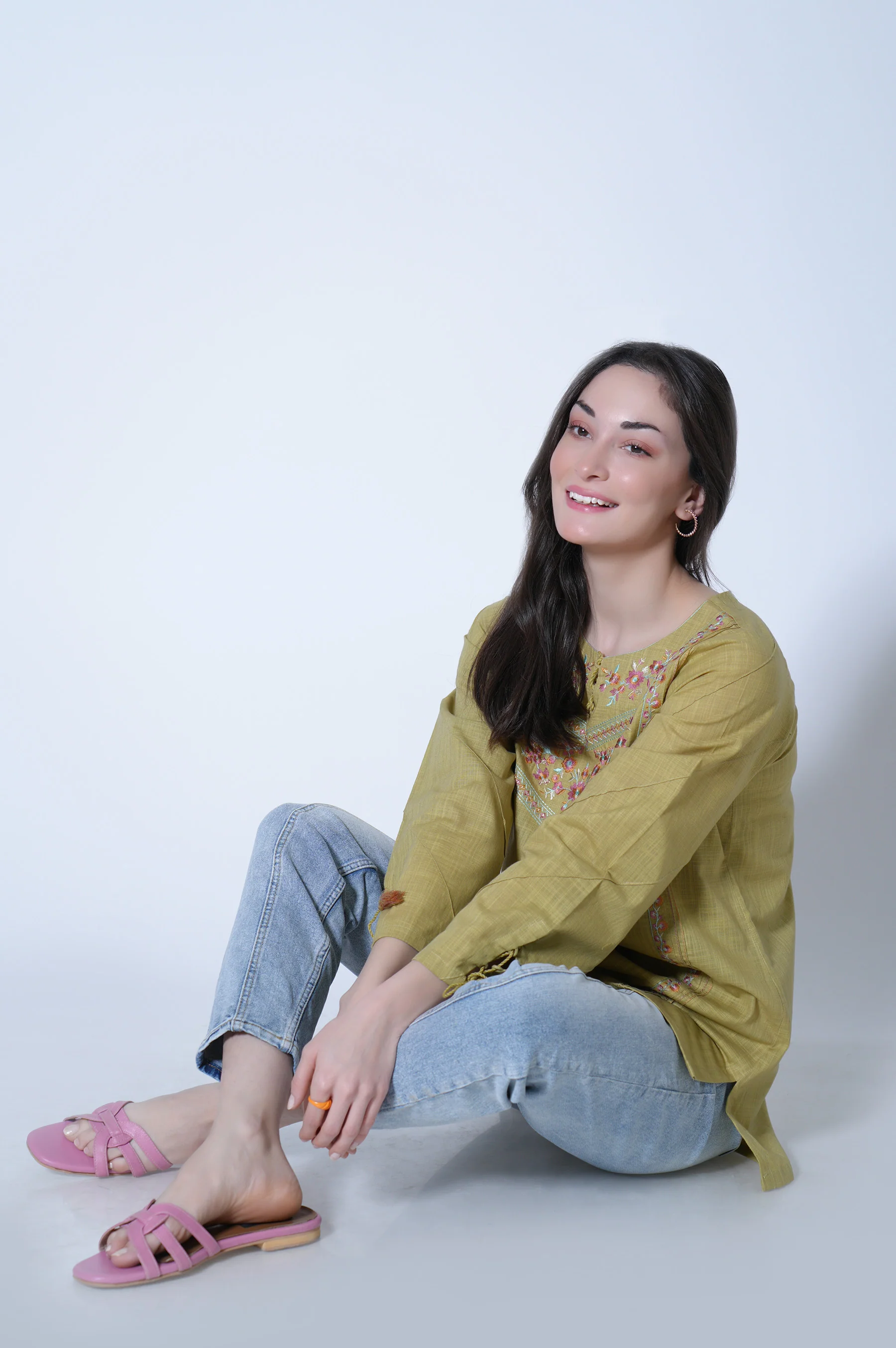 Stitched 1 Piece Cotton Slub Top
