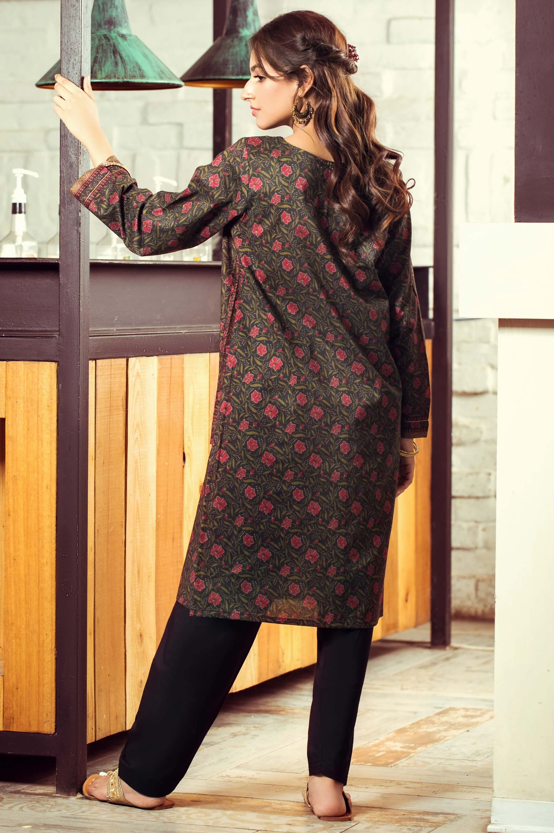 Stitched 1 Piece Digital Printed Cambric Shirt - Image 2