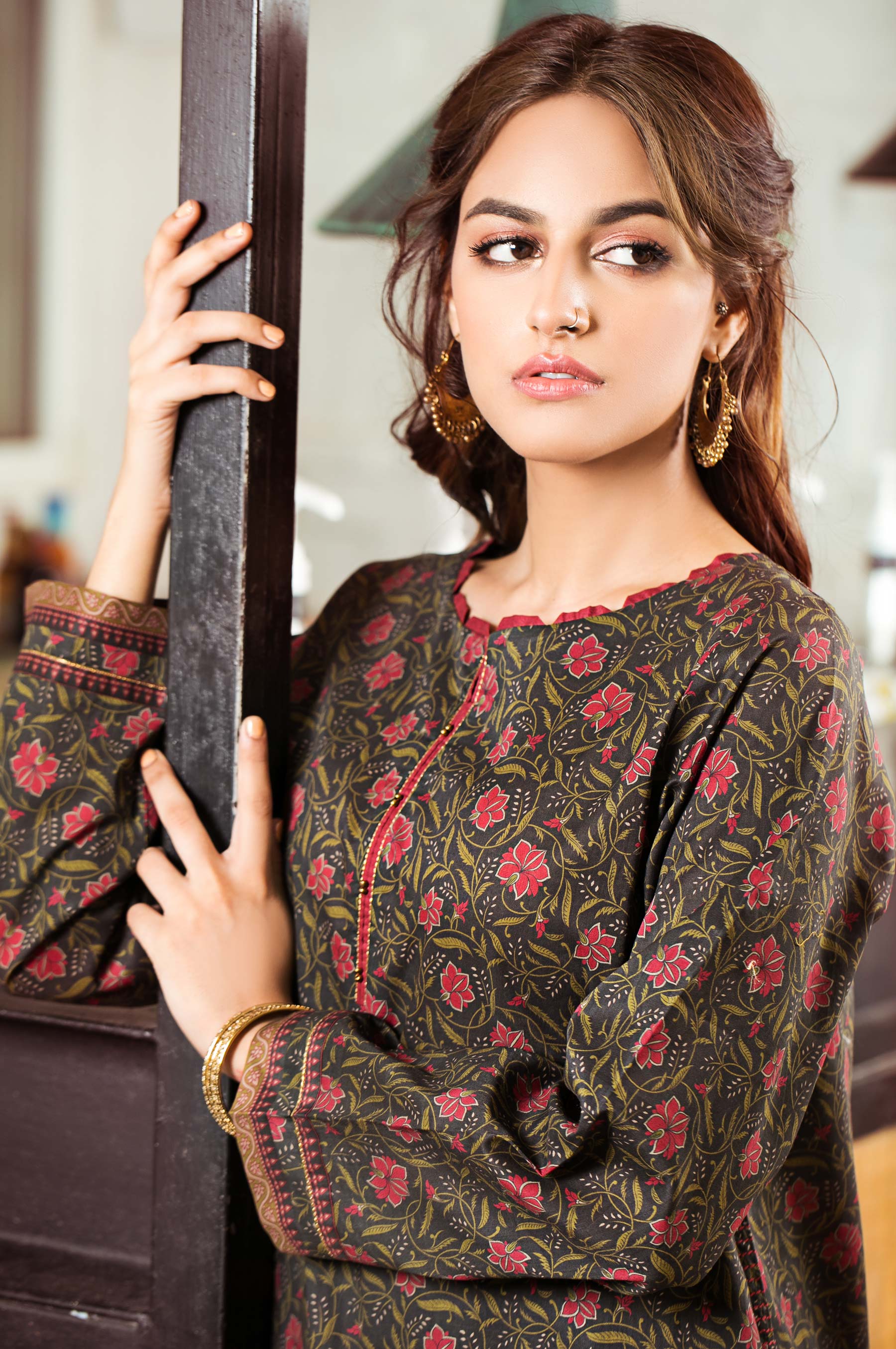 Stitched 1 Piece Digital Printed Cambric Shirt - Image 3