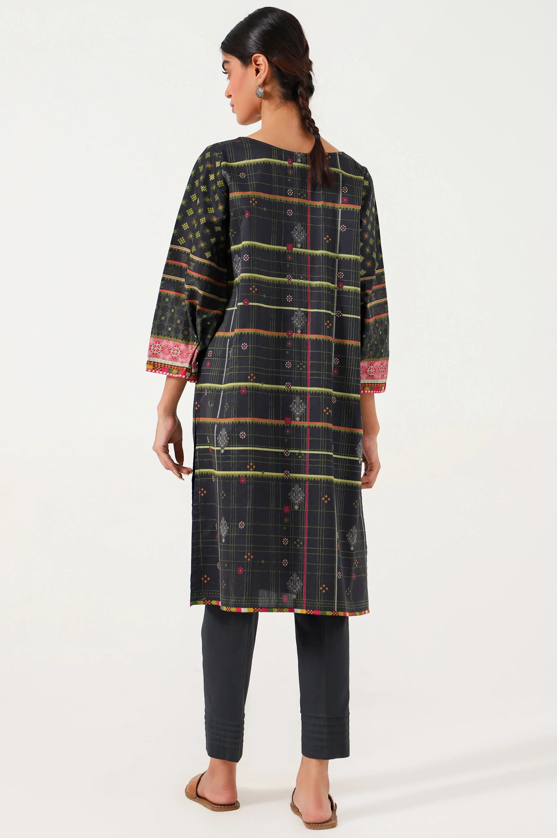 Stitched 1 Piece Digital Printed Cambric Shirt - Image 3