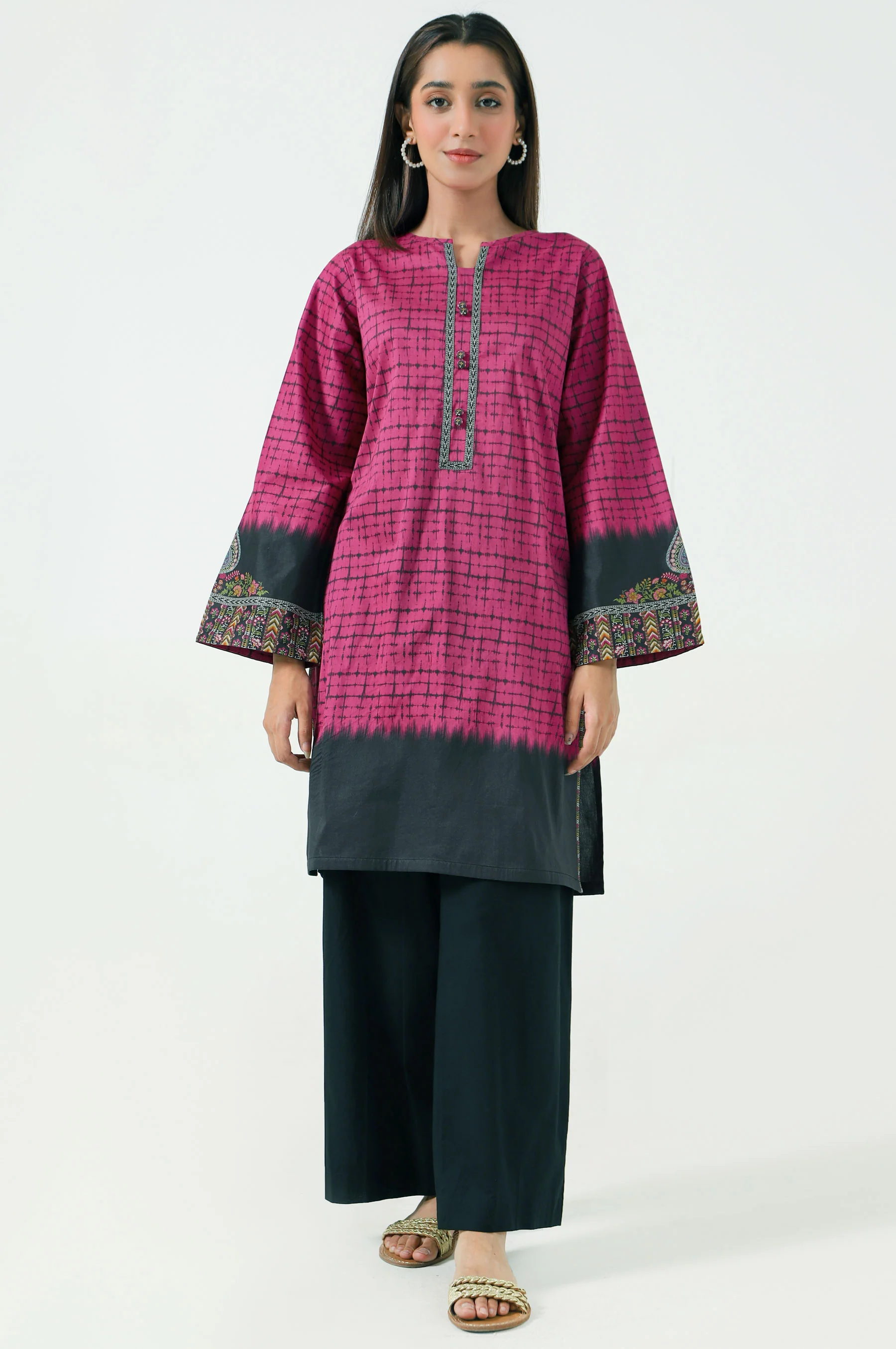Stitched 1 Piece Digital Printed Cambric Shirt