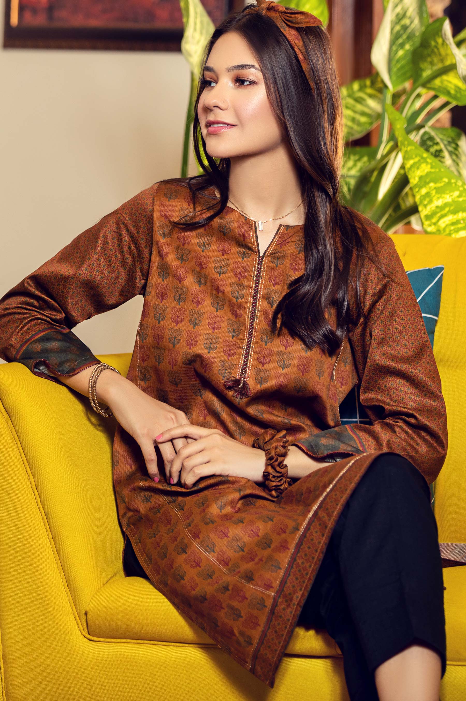Stitched 1 Piece Digital Printed Cottel Shirt - Image 3