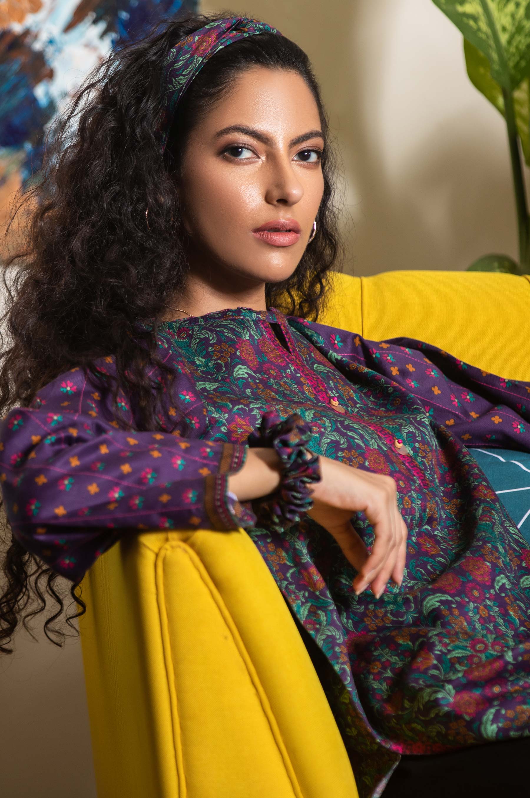 Stitched 1 Piece Digital Printed Cottel Shirt - Image 2