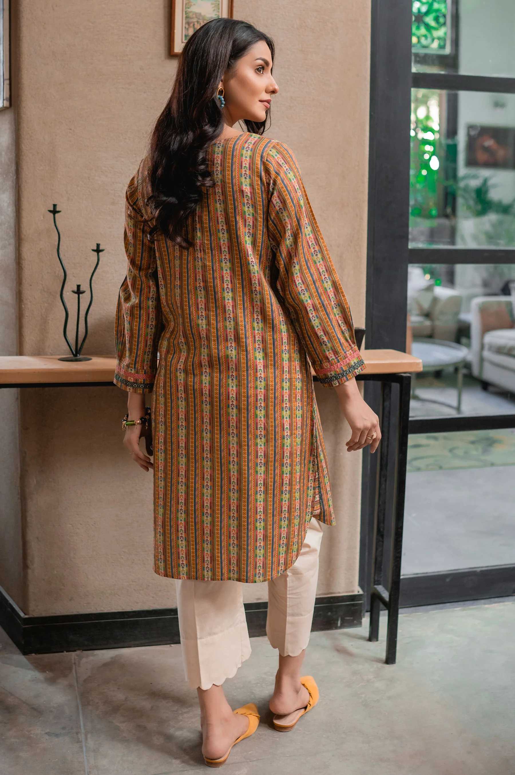 Stitched 1 Piece Digital Printed Cottel Shirt - Image 2