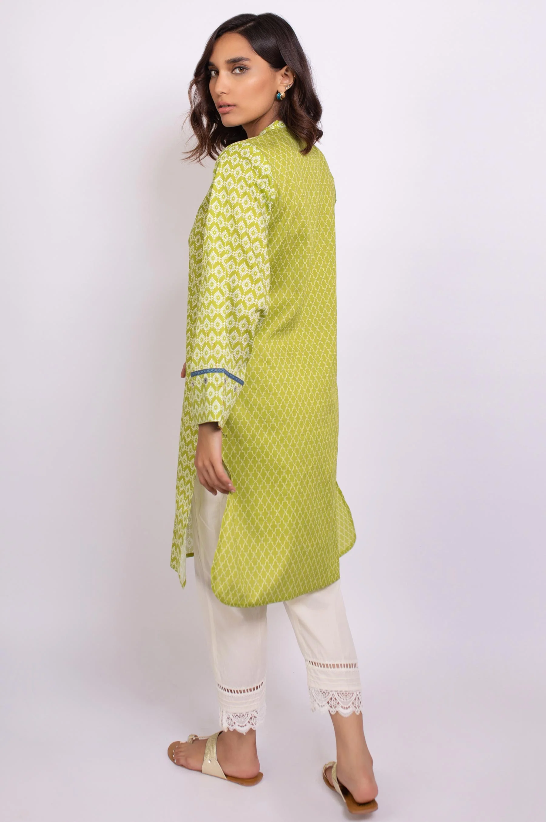 Stitched 1 Piece Digital Printed Cottel Shirt - Image 2