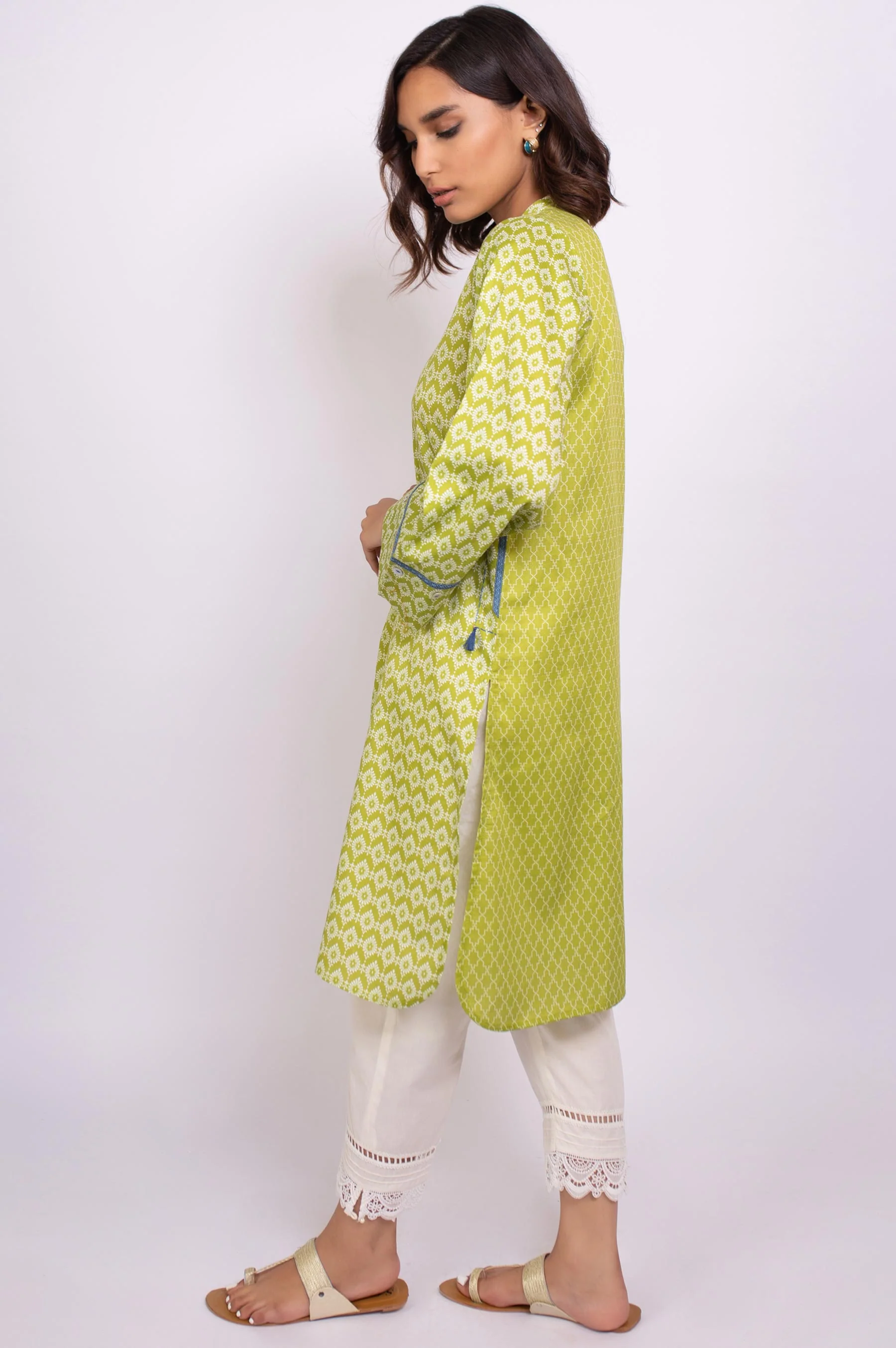 Stitched 1 Piece Digital Printed Cottel Shirt - Image 4