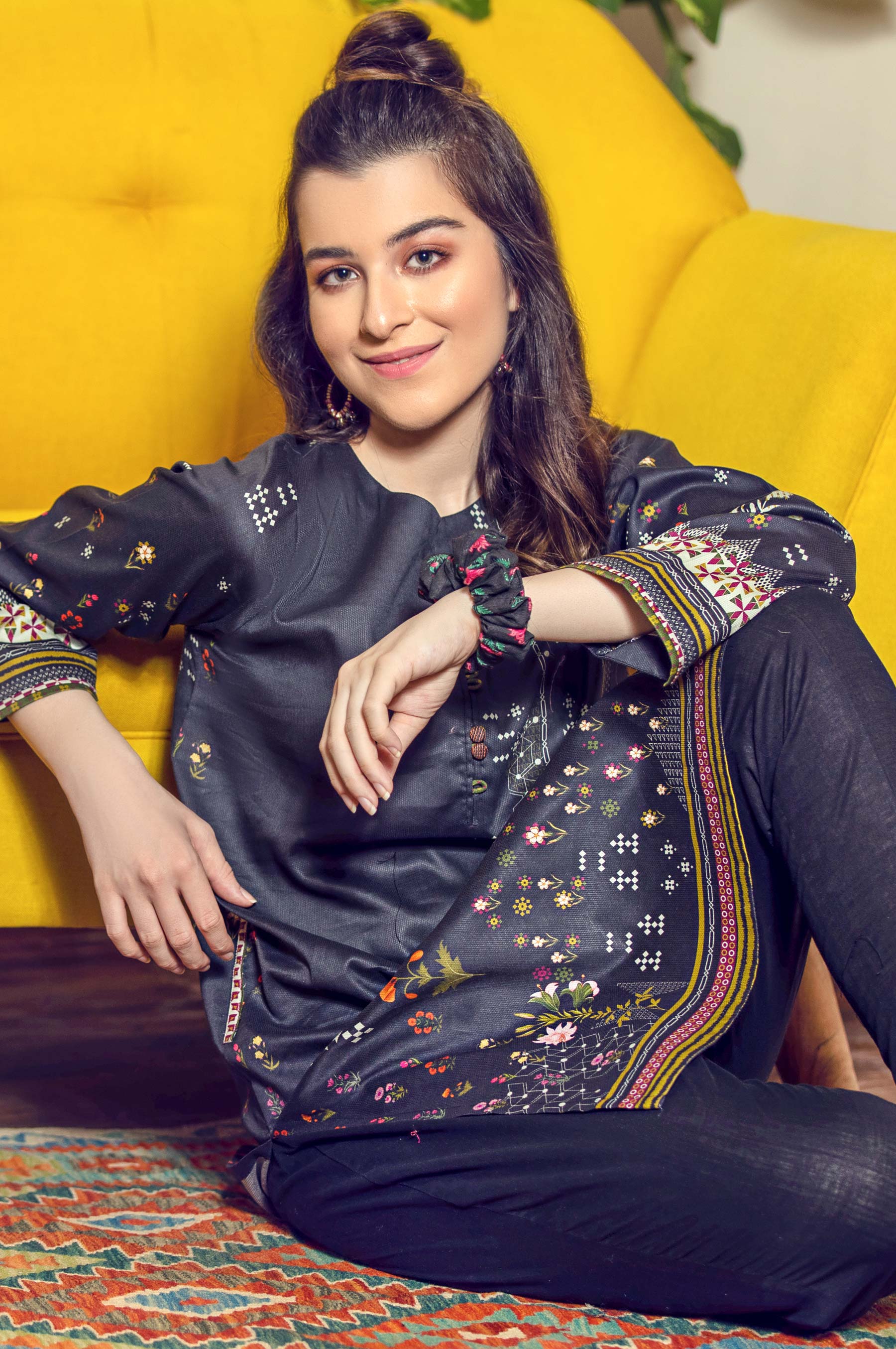 Stitched 1 Piece Digital Printed Cottel Shirt - Image 3