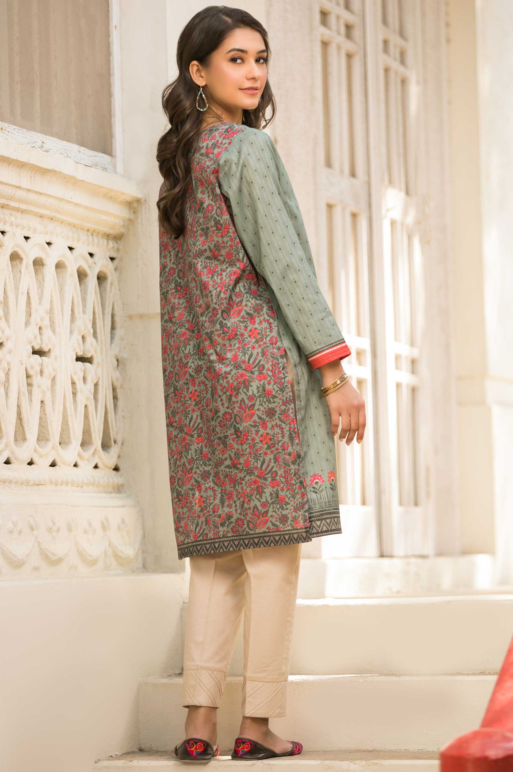 Stitched 1 Piece Digital Printed Doria Lawn Shirt - Image 2
