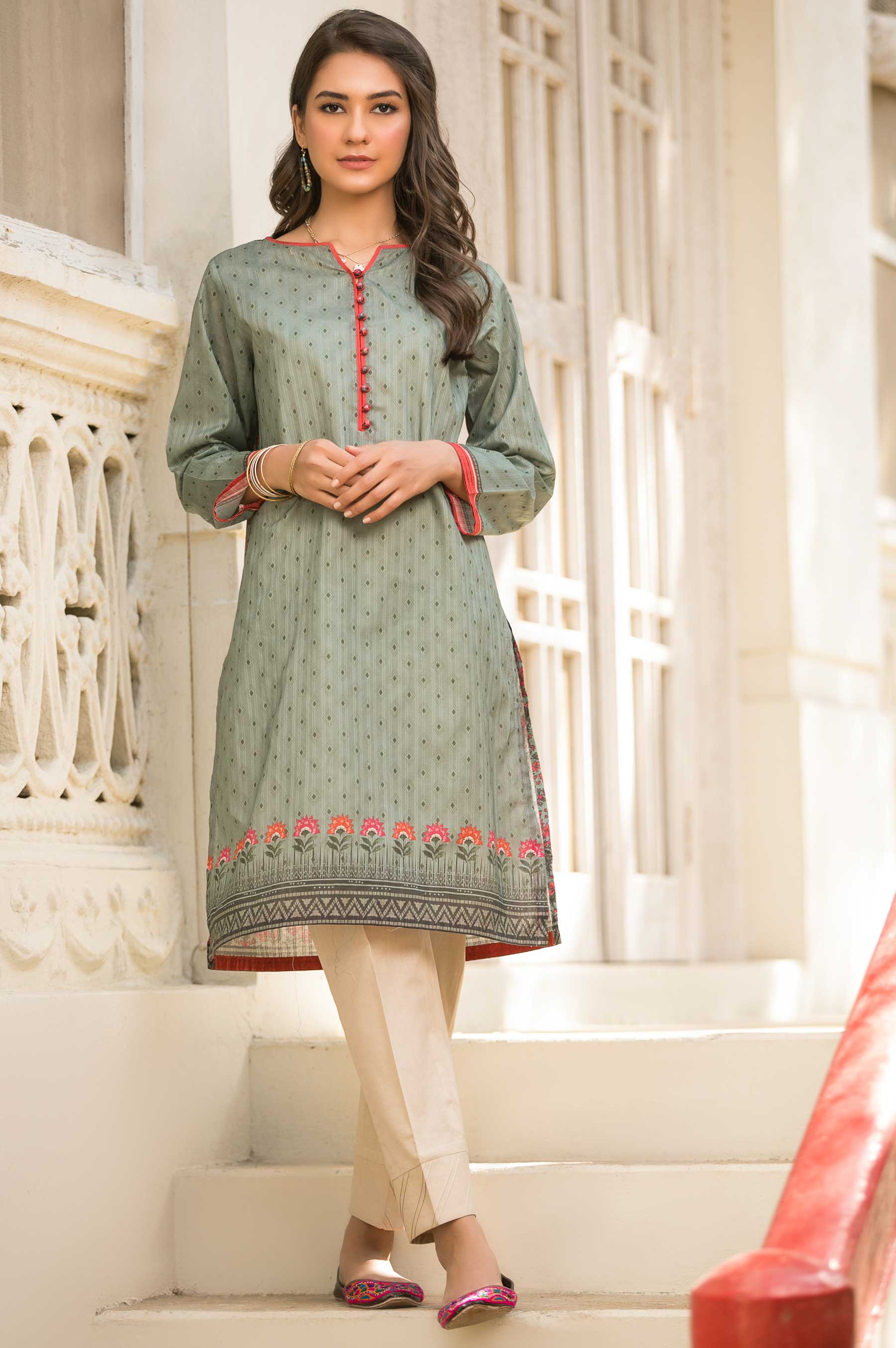Stitched 1 Piece Digital Printed Doria Lawn Shirt - Image 4