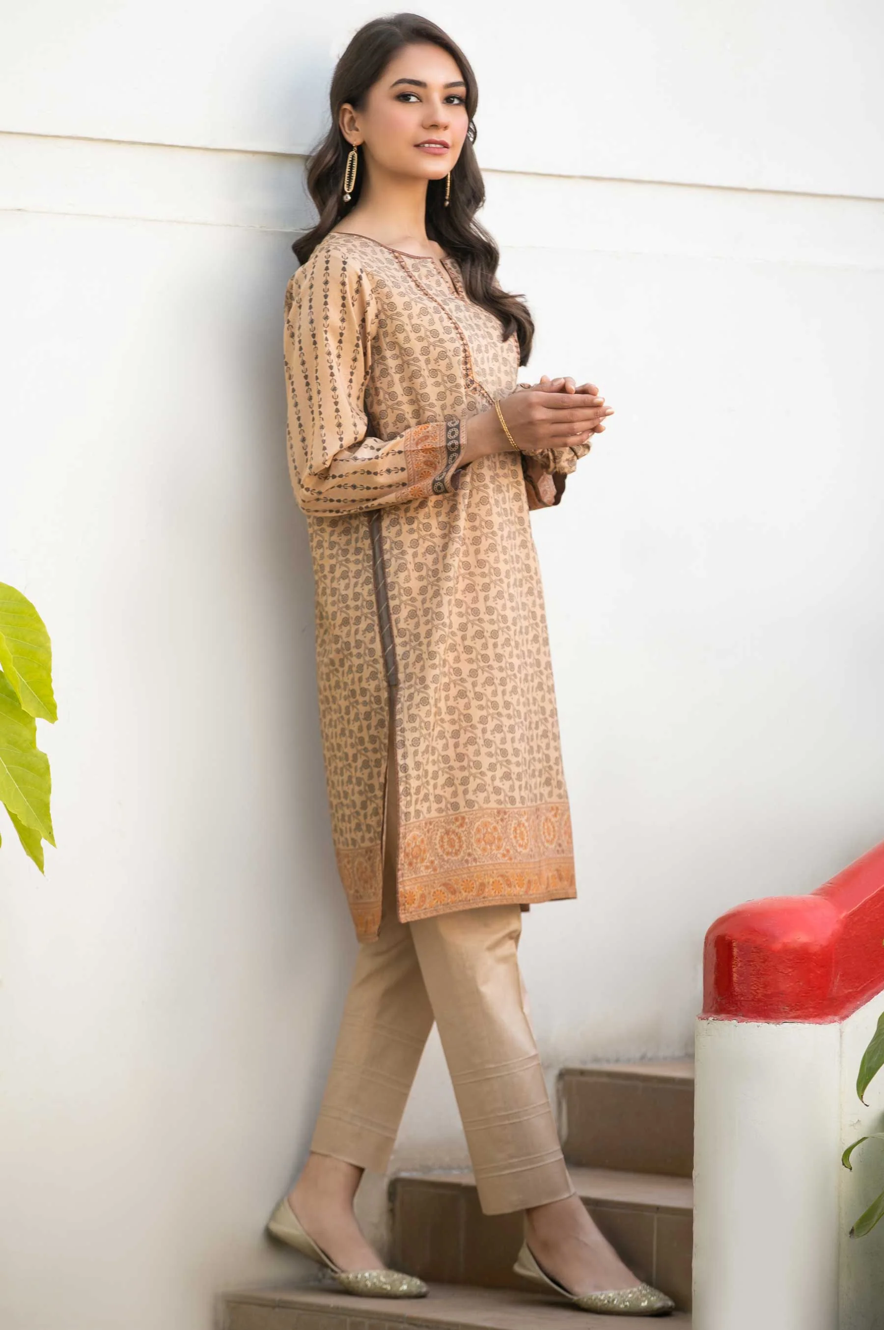 Stitched 1 Piece Digital Printed Doria Lawn Shirt - Image 2
